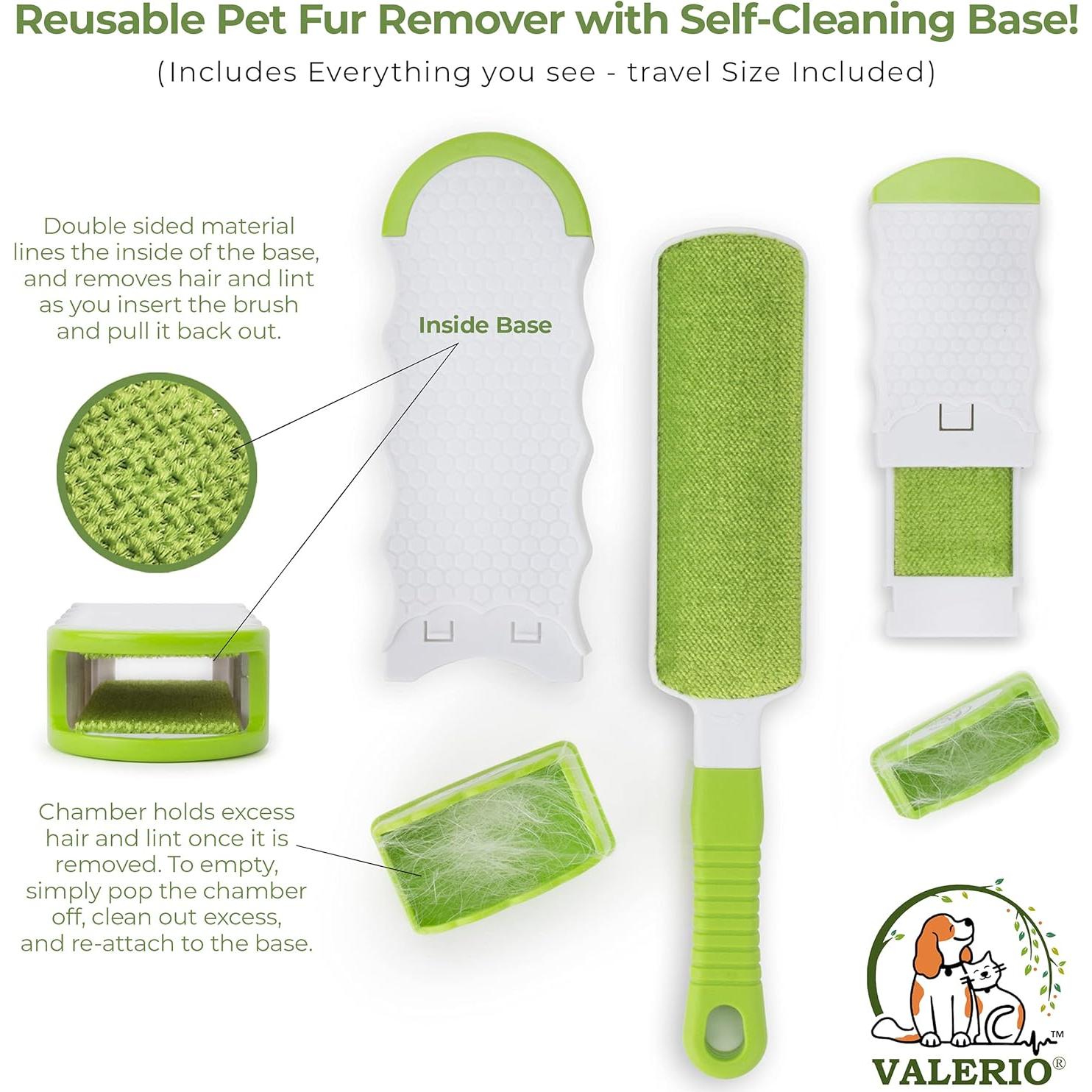 Cepillo Quitapelusas Valerio Doble Cara Autolimpiante 35.6cm