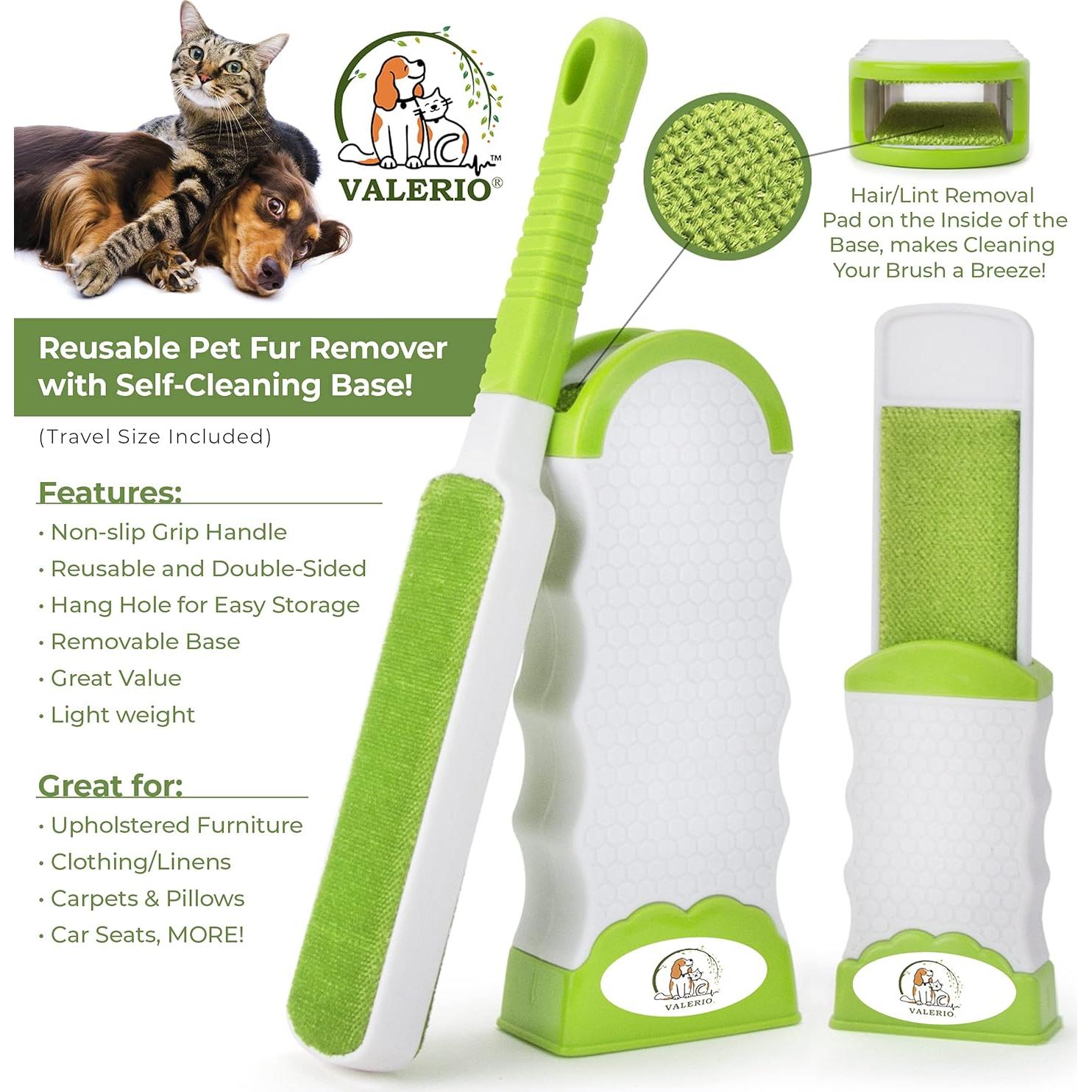 Cepillo Quitapelusas Valerio Doble Cara Autolimpiante 35.6cm