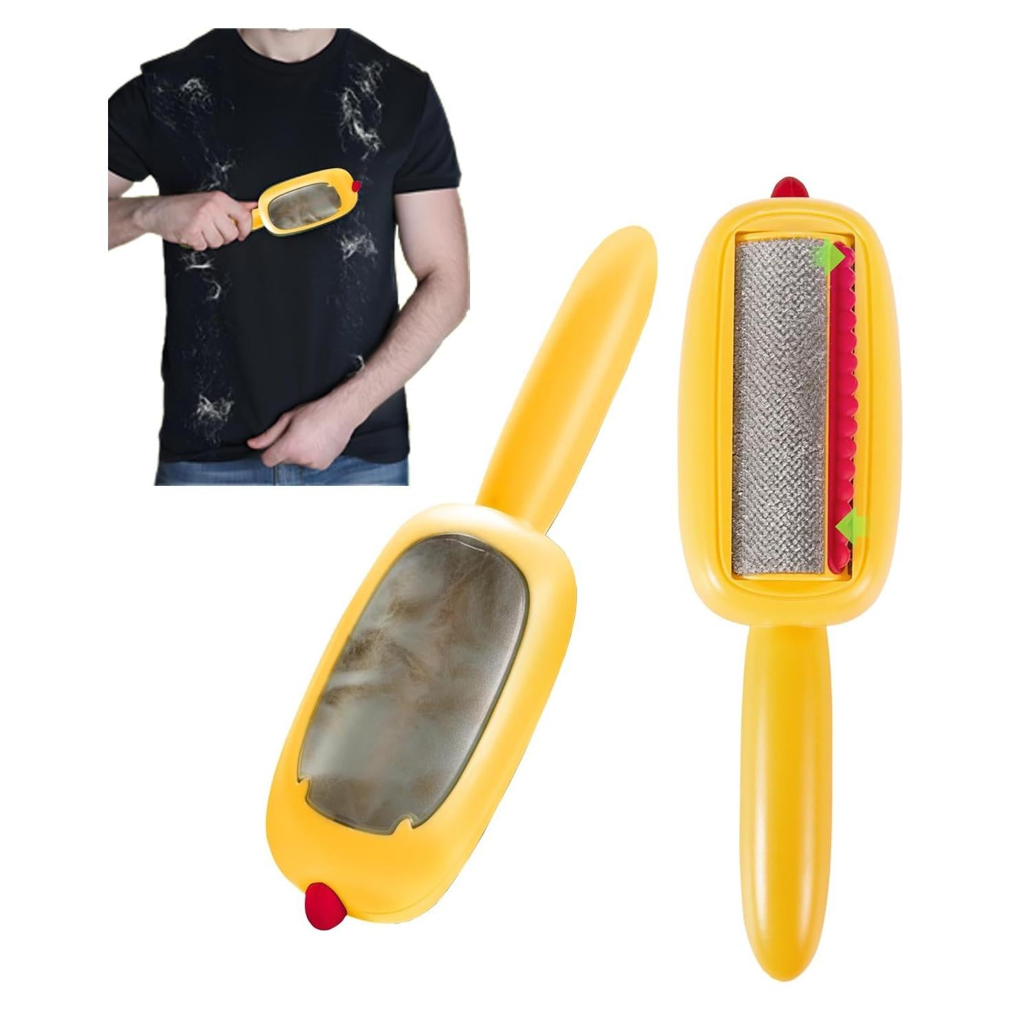 Rodillo de Pelusa Reutilizable Ji Xuan Amarillo 18.4x5.3cm