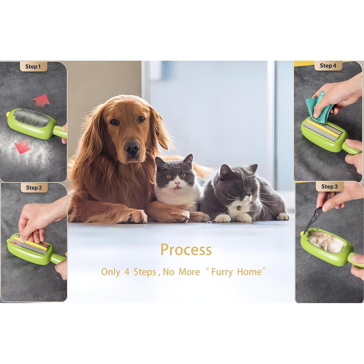 Rodillo de Pelusa Reutilizable Ji Xuan Amarillo 18.4x5.3cm