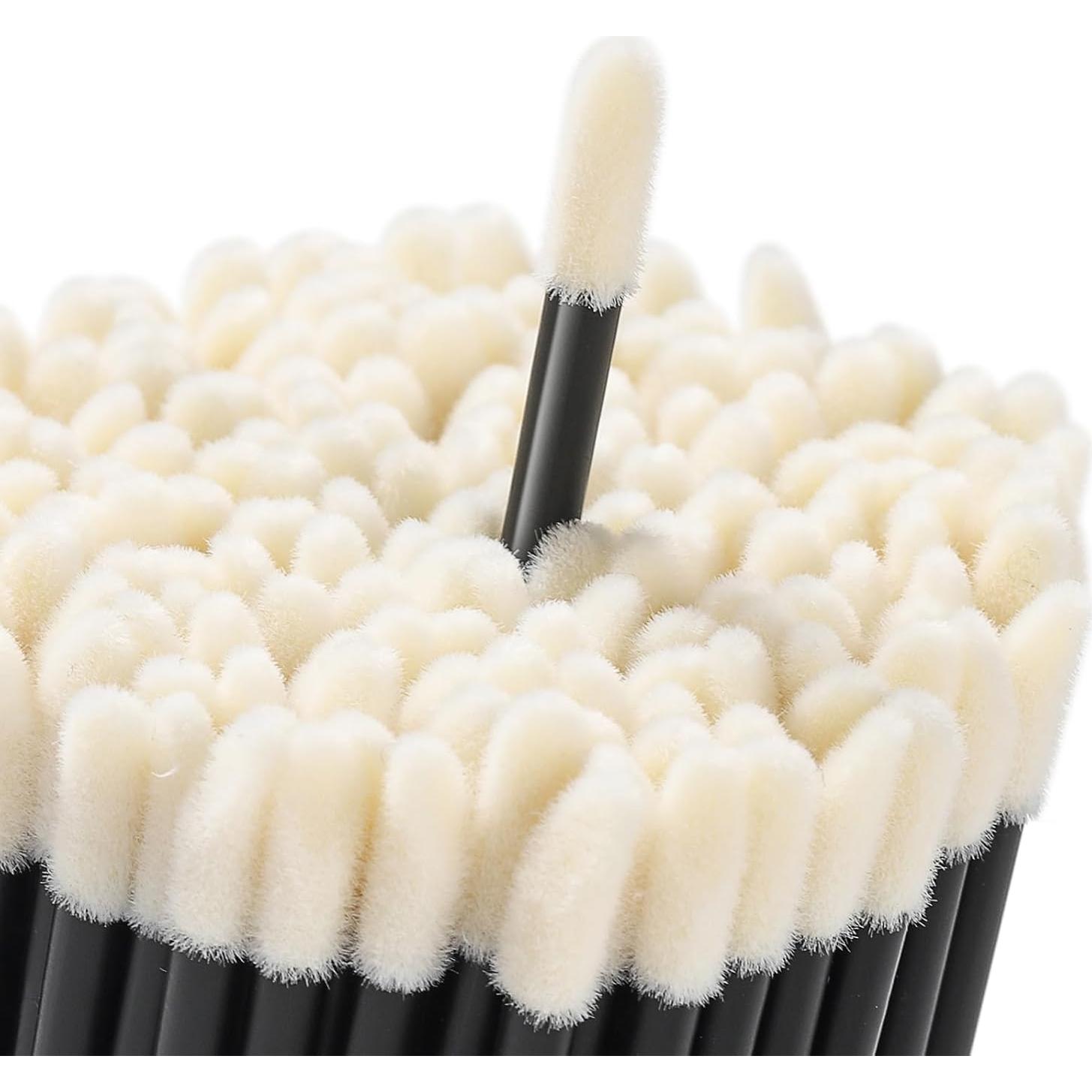 240 Varitas Desechables para Labios GEMSANVA - Aplicador Negro