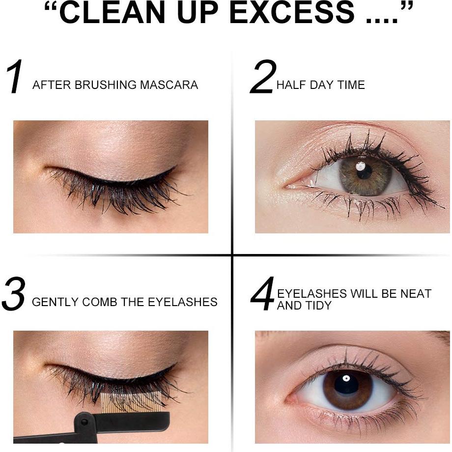 DUcare Peina Separador de Pestañas y Cejas Dúo - Negro