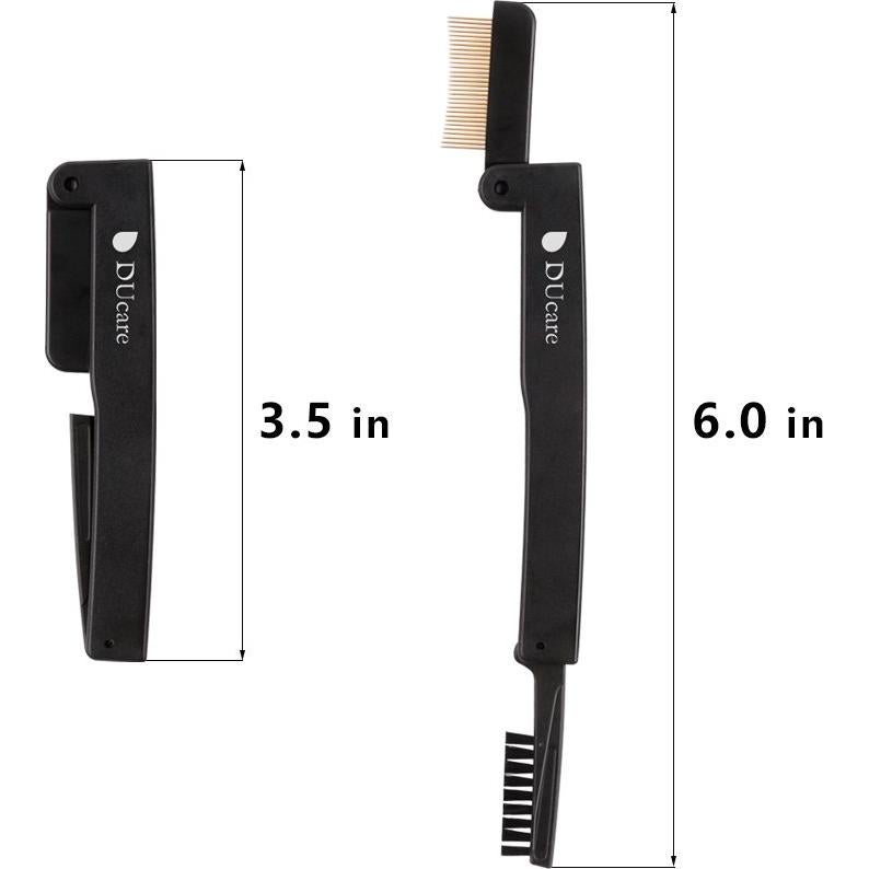 DUcare Peina Separador de Pestañas y Cejas Dúo - Negro