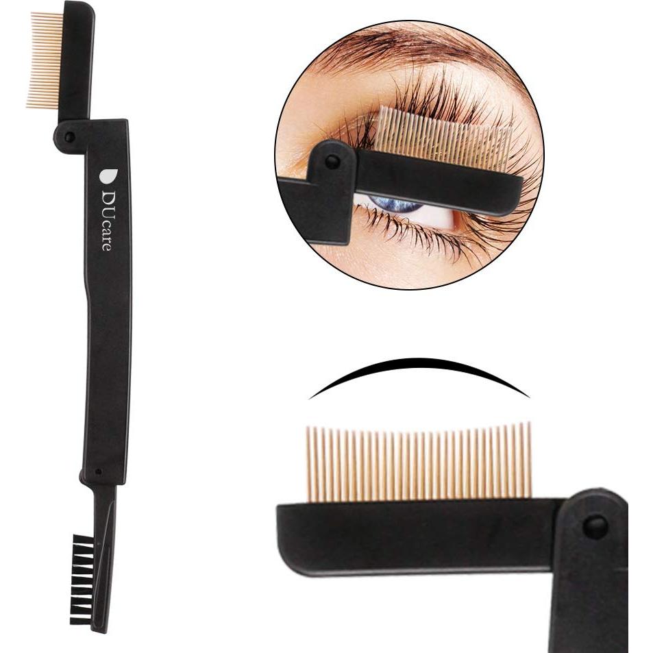 DUcare Peina Separador de Pestañas y Cejas Dúo - Negro