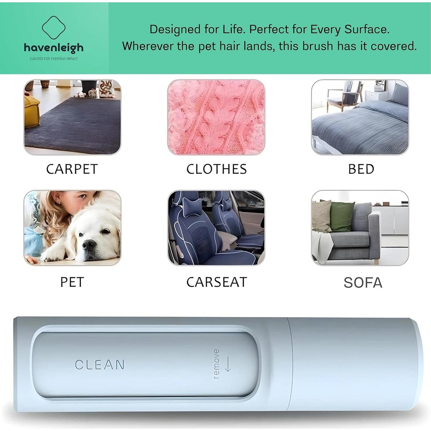 Cepillo Quitapelos Reutilizable Havenleigh - Merengue de Fresa