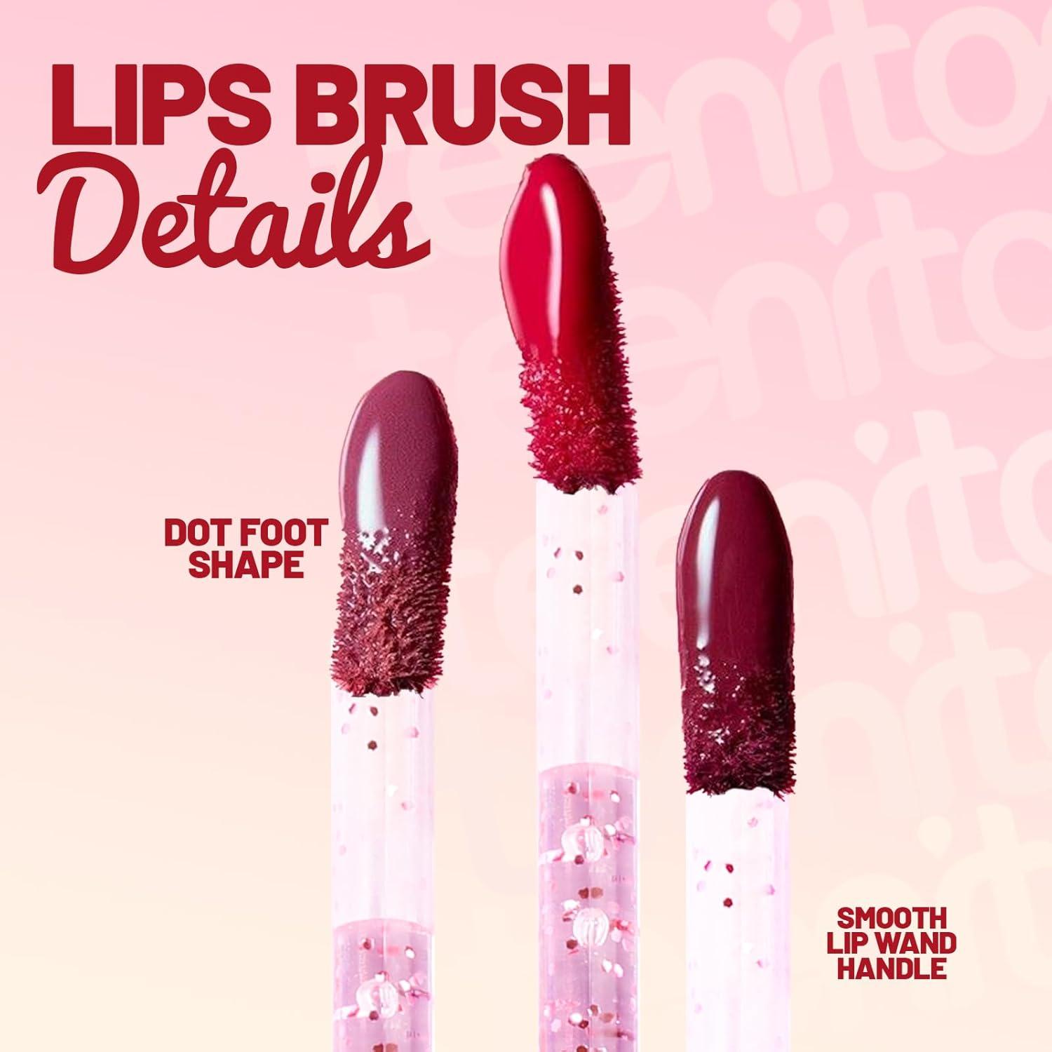 Aplicadores de Labios Desechables Teenitor 600pcs Rosa Cristal