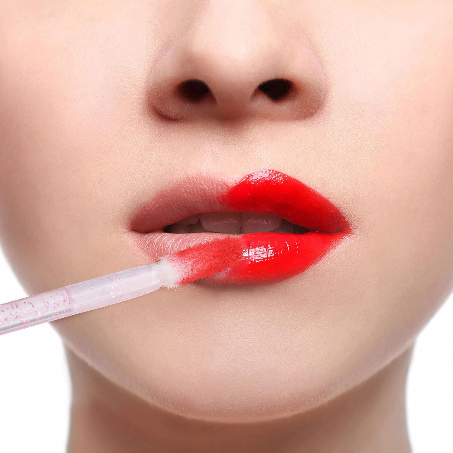 200 Aplicadores de Labios Desechables BTYMS Rosa 9.14 cm