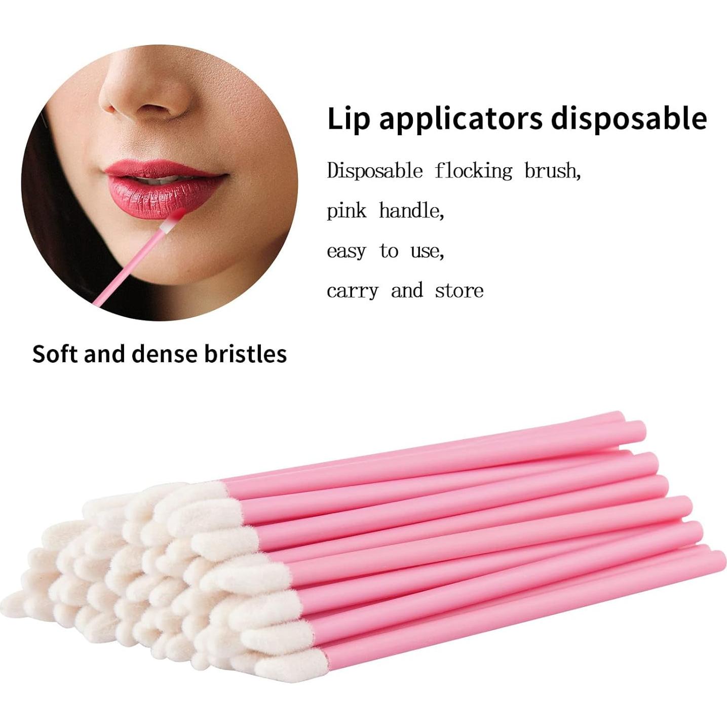 Aplicadores de Labios Desechables Rosa Vaincre 500PCS 9.19cm