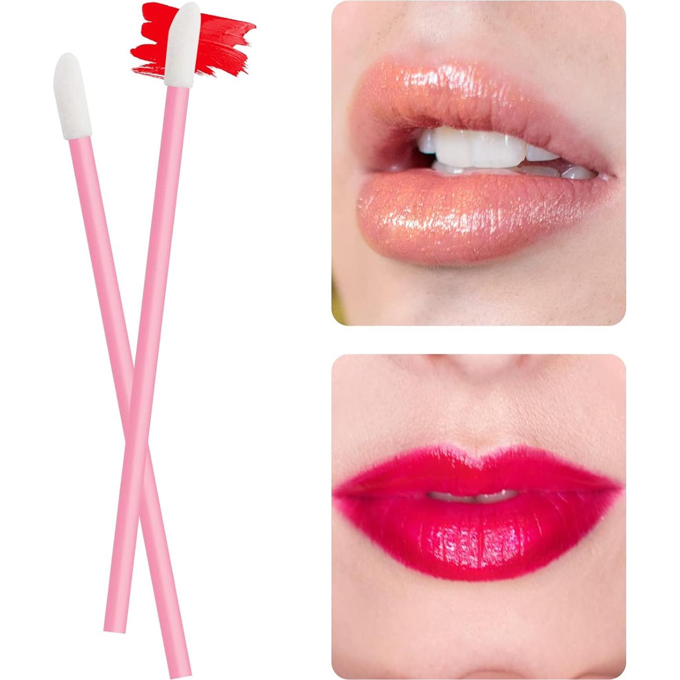 Aplicadores de Labios Desechables Rosa Vaincre 500PCS 9.19cm