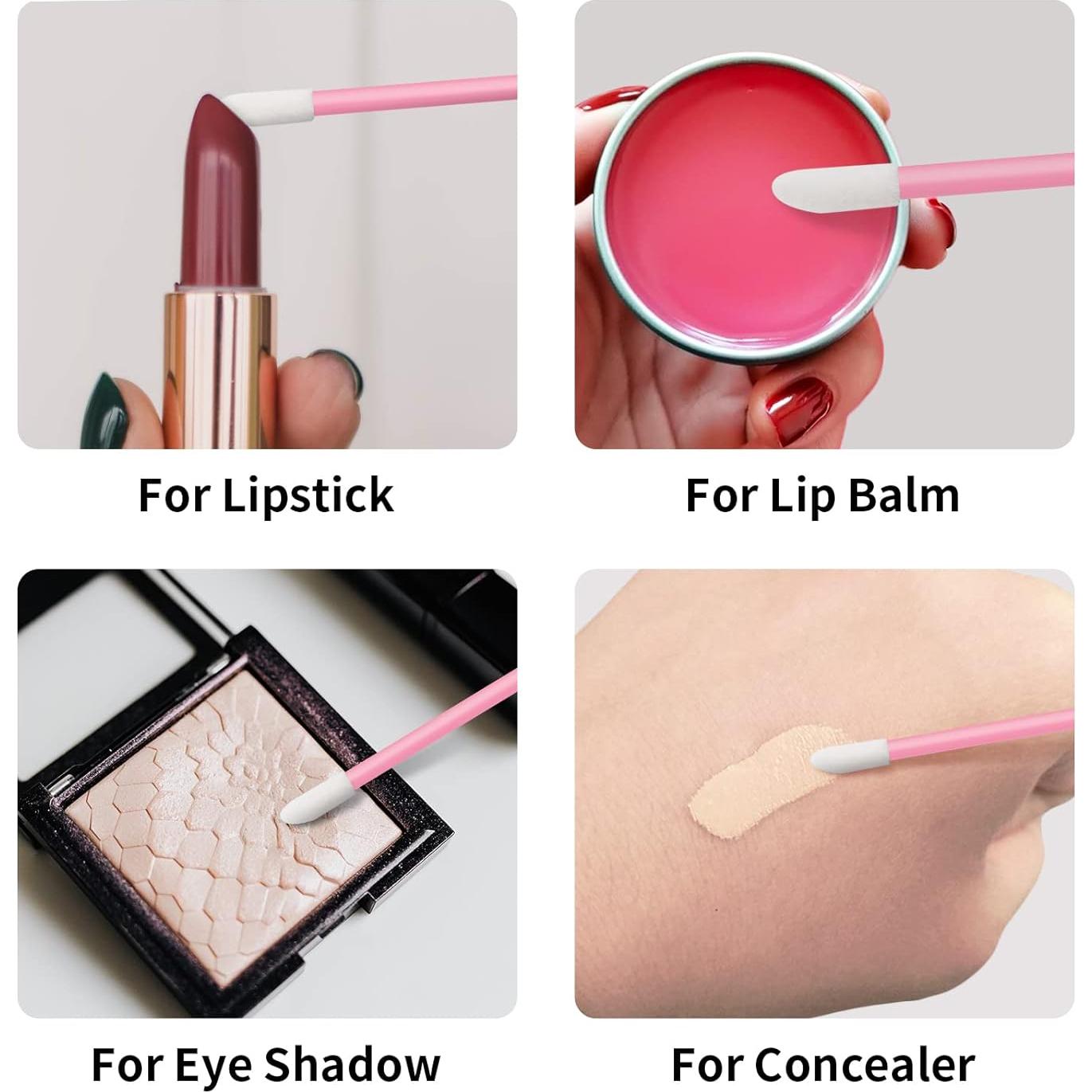 Aplicadores de Labios Desechables Rosa Vaincre 500PCS 9.19cm