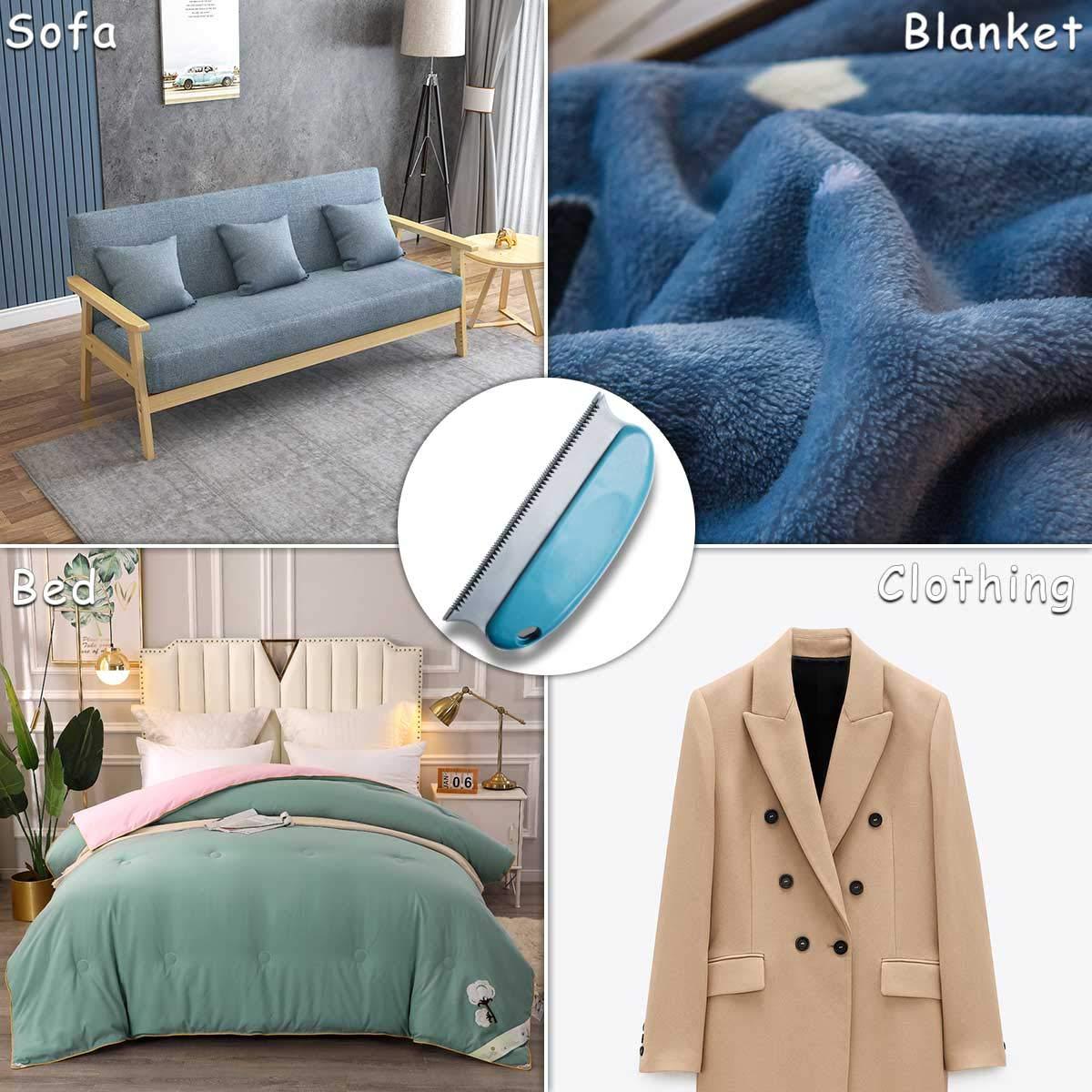 Cepillo Removedor de Pelo de Mascotas TTSAM Doble Serrado 15 cm