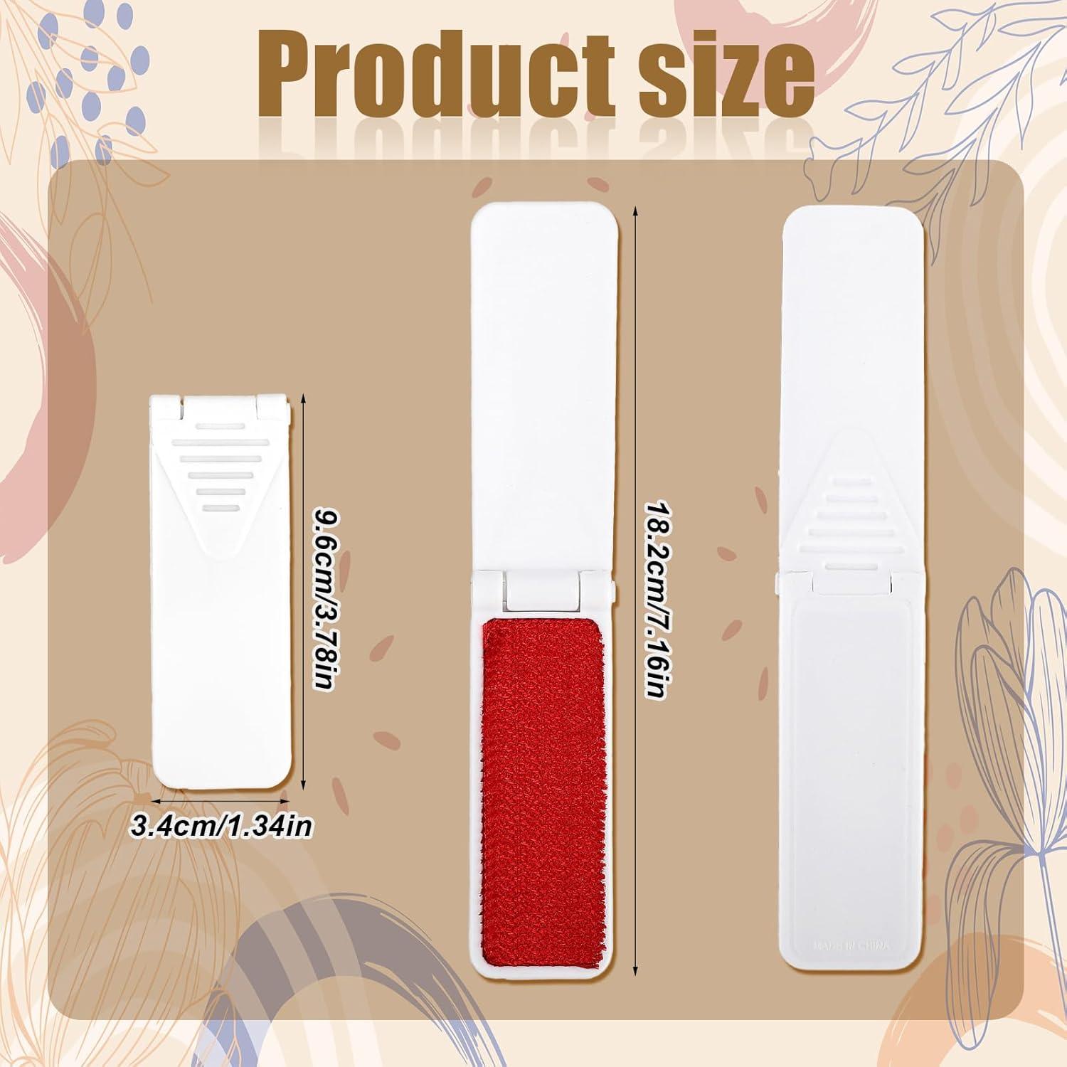 6 Cepillos de Pelusa Plegables Classicseali - Negro y Blanco