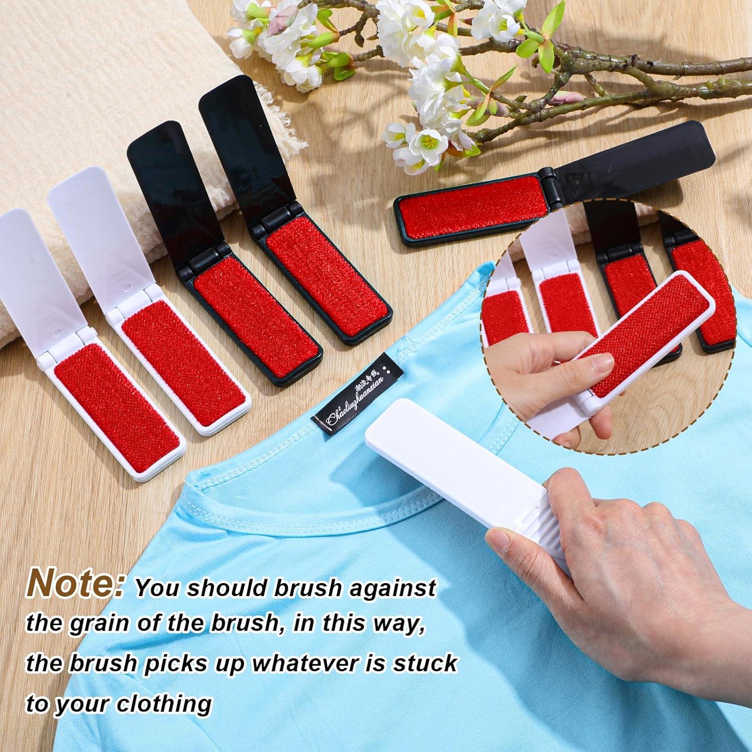 6 Cepillos de Pelusa Plegables Classicseali - Negro y Blanco