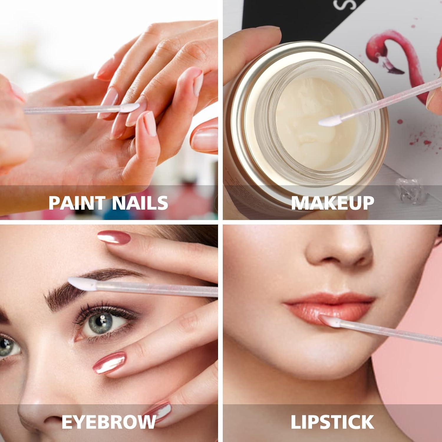 Pinceles de Labios Desechables G2PLUS 100pcs Rosa 9cm