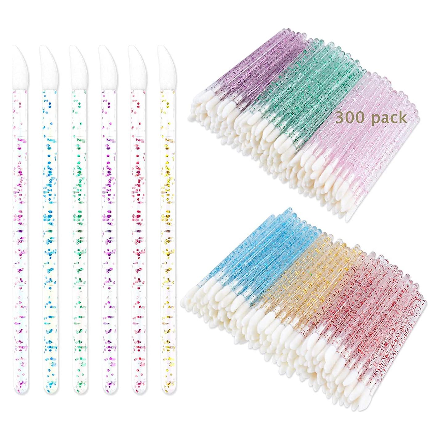 300 Pinceles de Labios Desechables Mooerca - 6 Colores