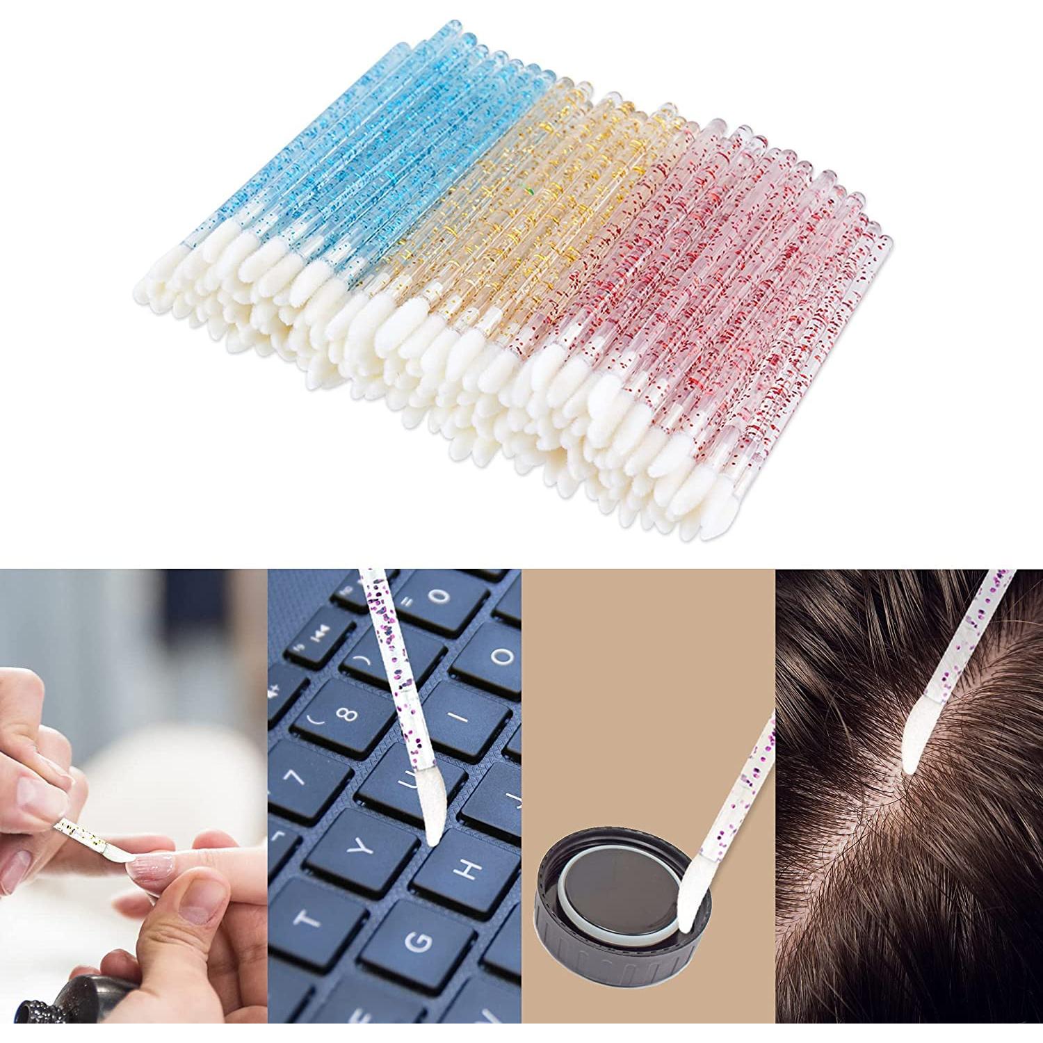 300 Pinceles de Labios Desechables Mooerca - 6 Colores