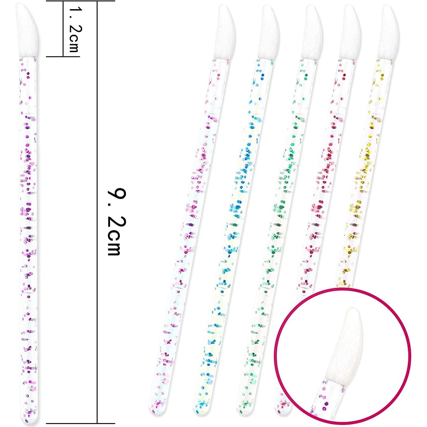 300 Pinceles de Labios Desechables Mooerca - 6 Colores