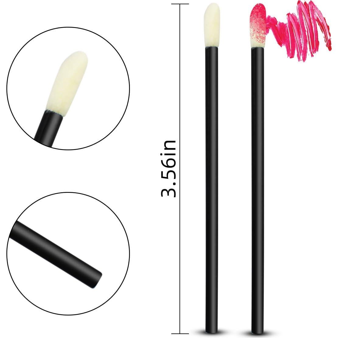 Paquete de 100 Pinceles Desechables de Labios Yuntop