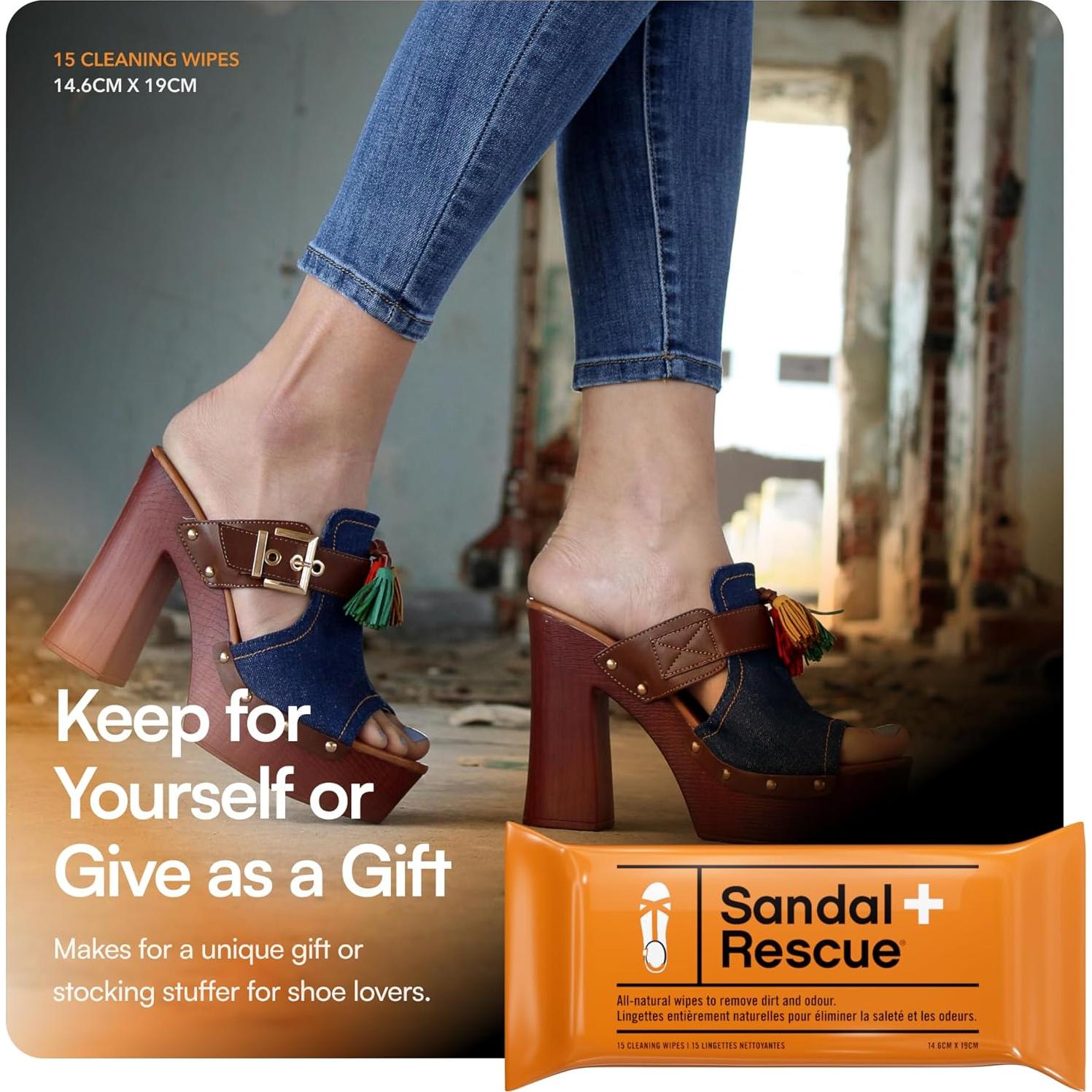 Toallitas de Limpieza SandalRescue Boot Rescue - 15 Unidades