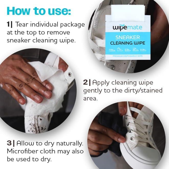 Toallitas Limpiadoras Wipemate para Zapatillas - Paquete 20 CT