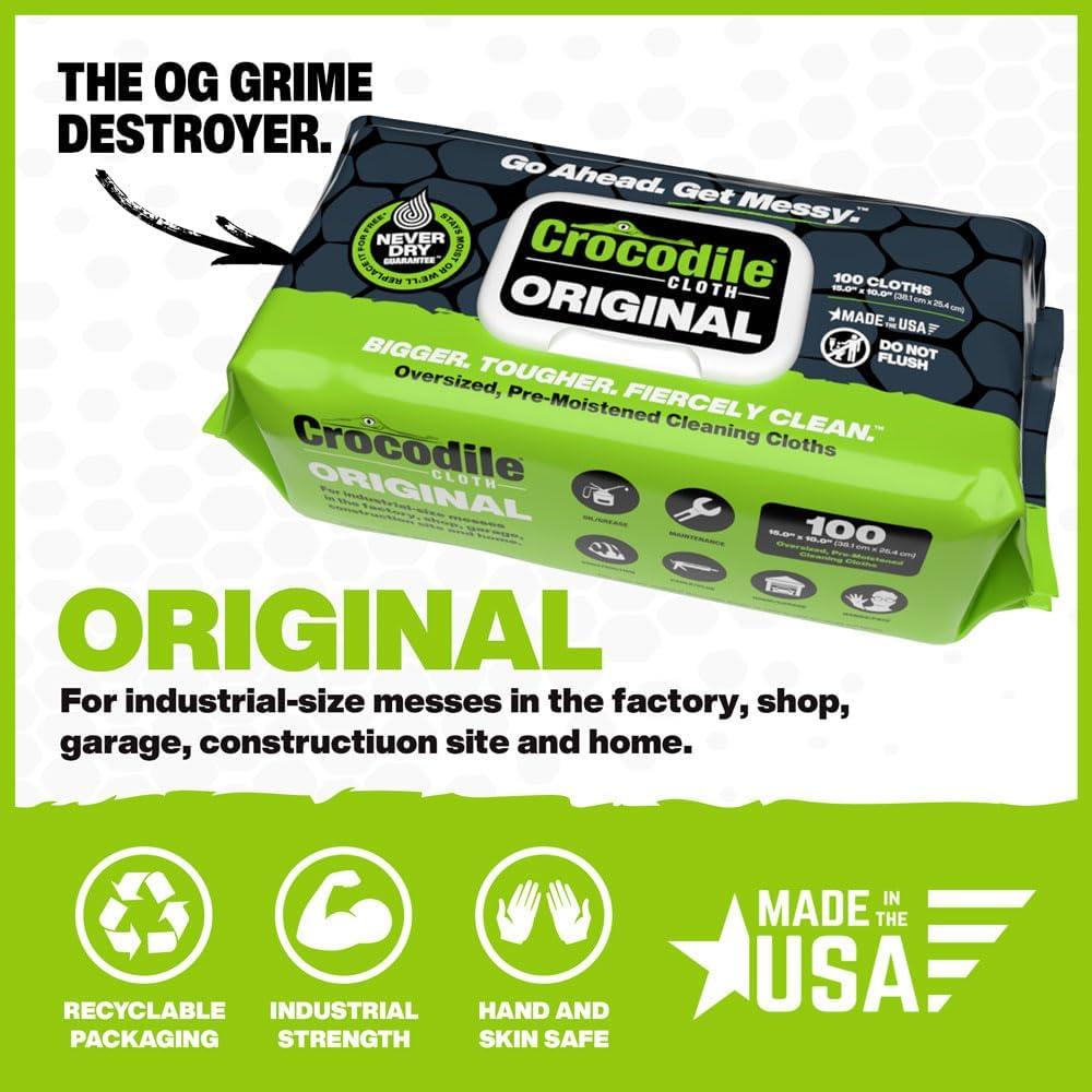 Toallitas de limpieza industriales Crocodile Cloth 100 unidades