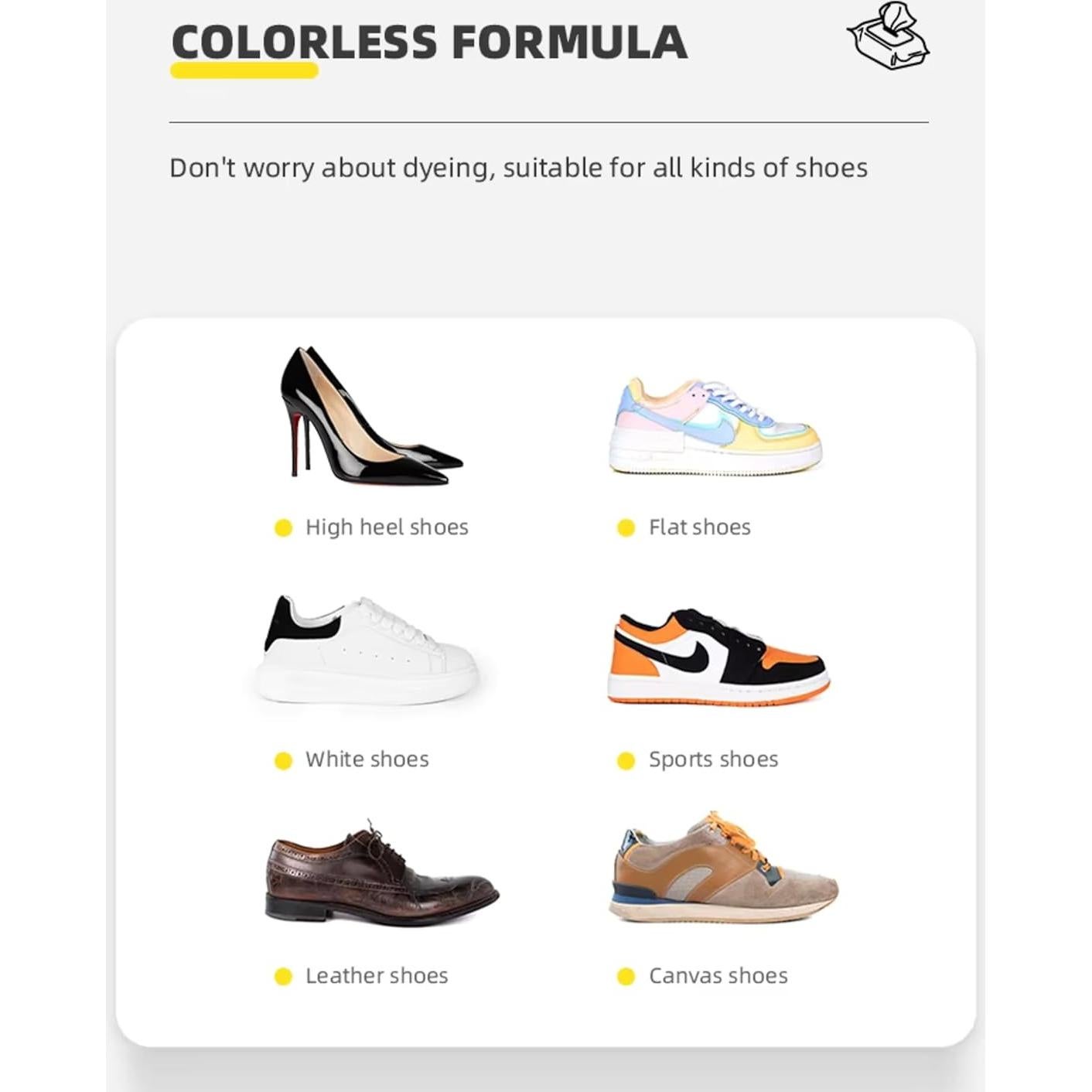 Toallitas para Zapatos Love of Dream - 60 Toallitas Desechables