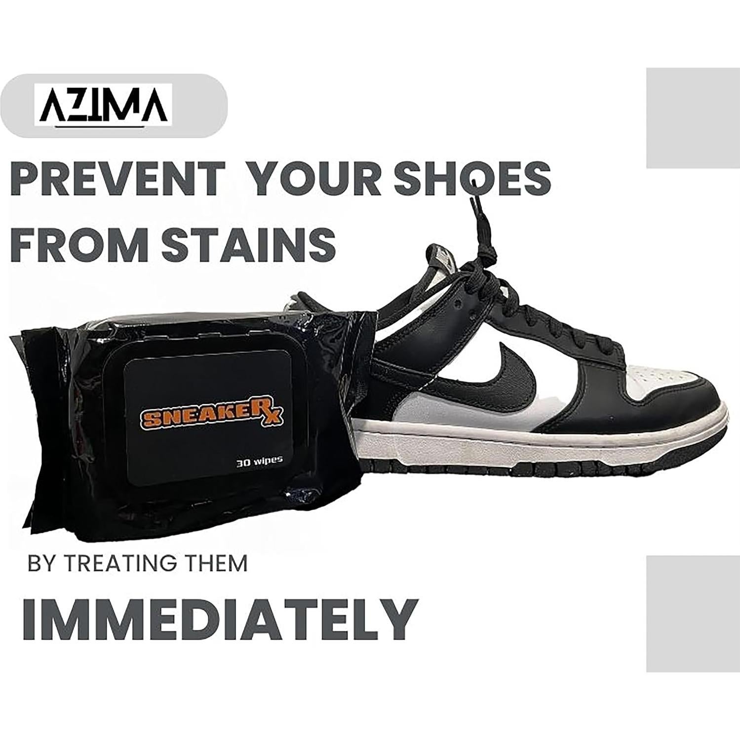 Paquete de 60 toallitas limpiadoras para zapatos HS Innovations