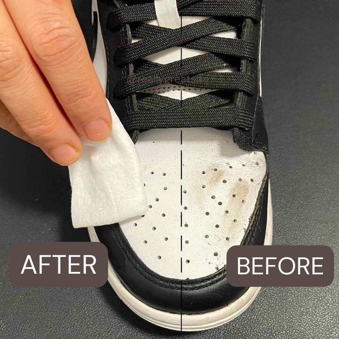 Paquete de 60 toallitas limpiadoras para zapatos HS Innovations