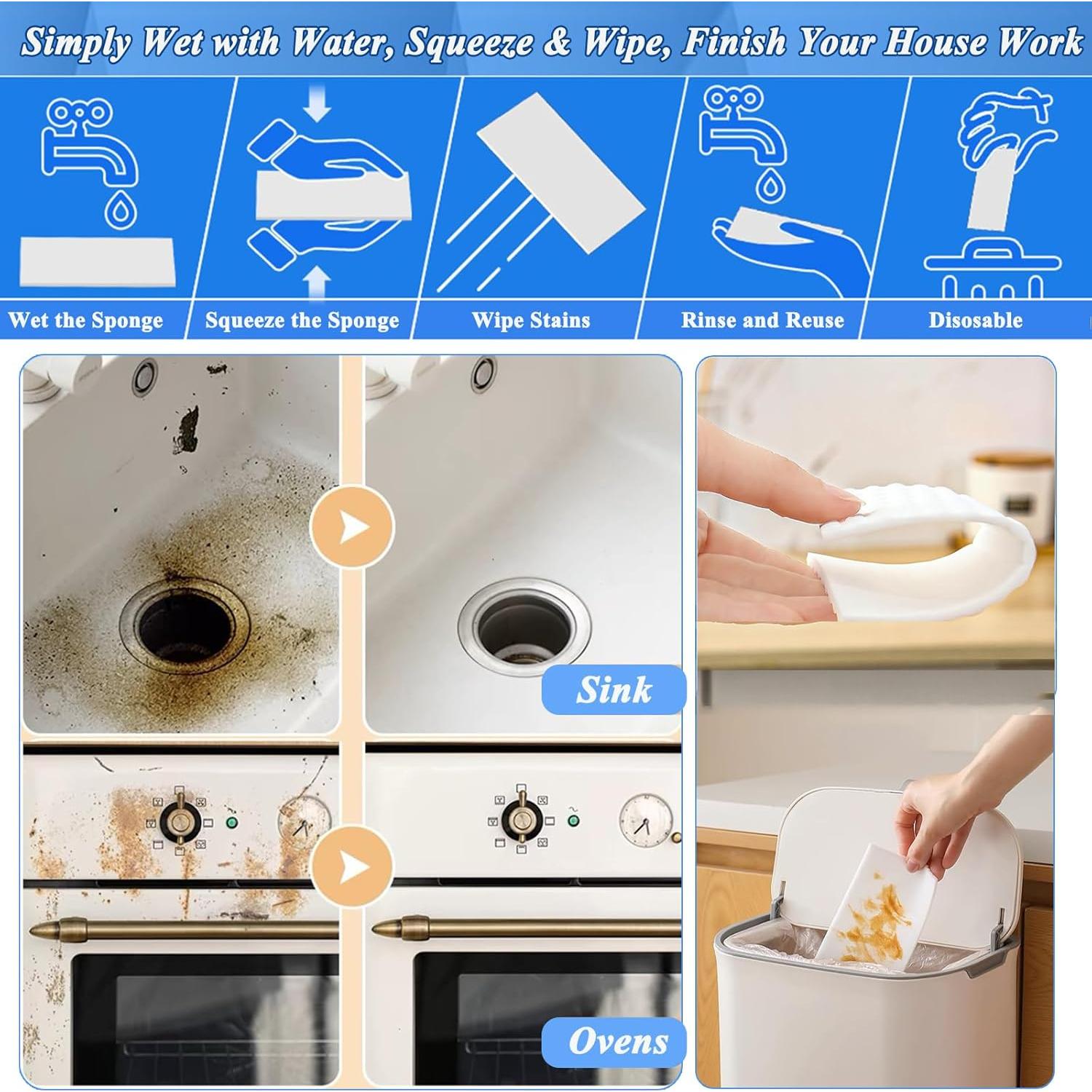 Hojas de Borrador Mágico YeahWhee 52 Pcs Esponja Melamina