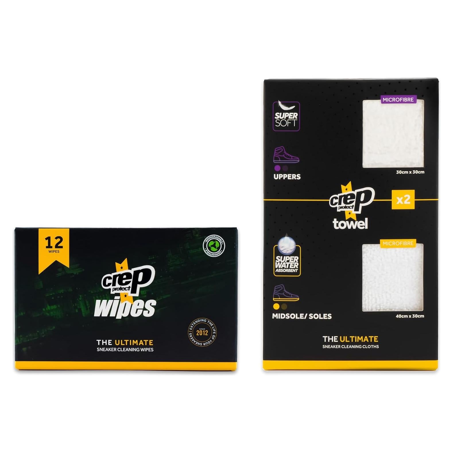 Toallitas de limpieza biodegradables Crep Protect 30x30cm y 40x30cm