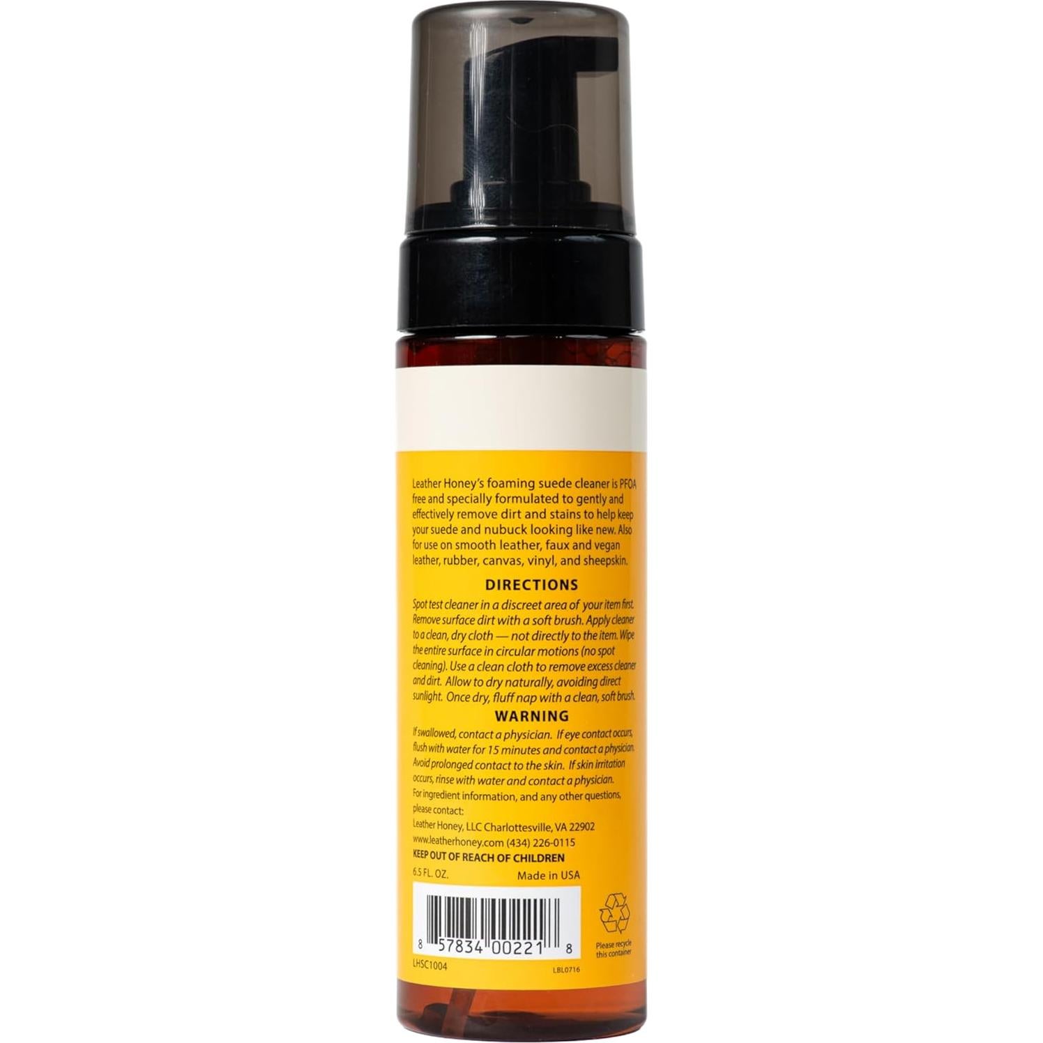 Limpiador de Suede y Nubuck Leather Honey 240ml No Tóxico