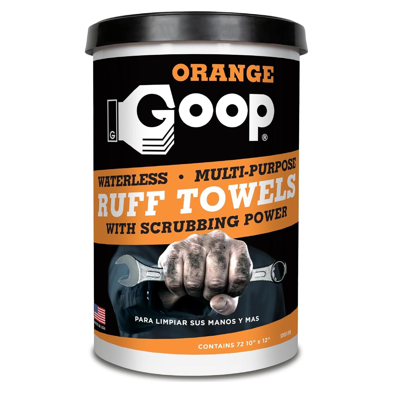 Toallas de Limpieza Rudas Orange Goop 72 Unidades 25.4x30.5cm