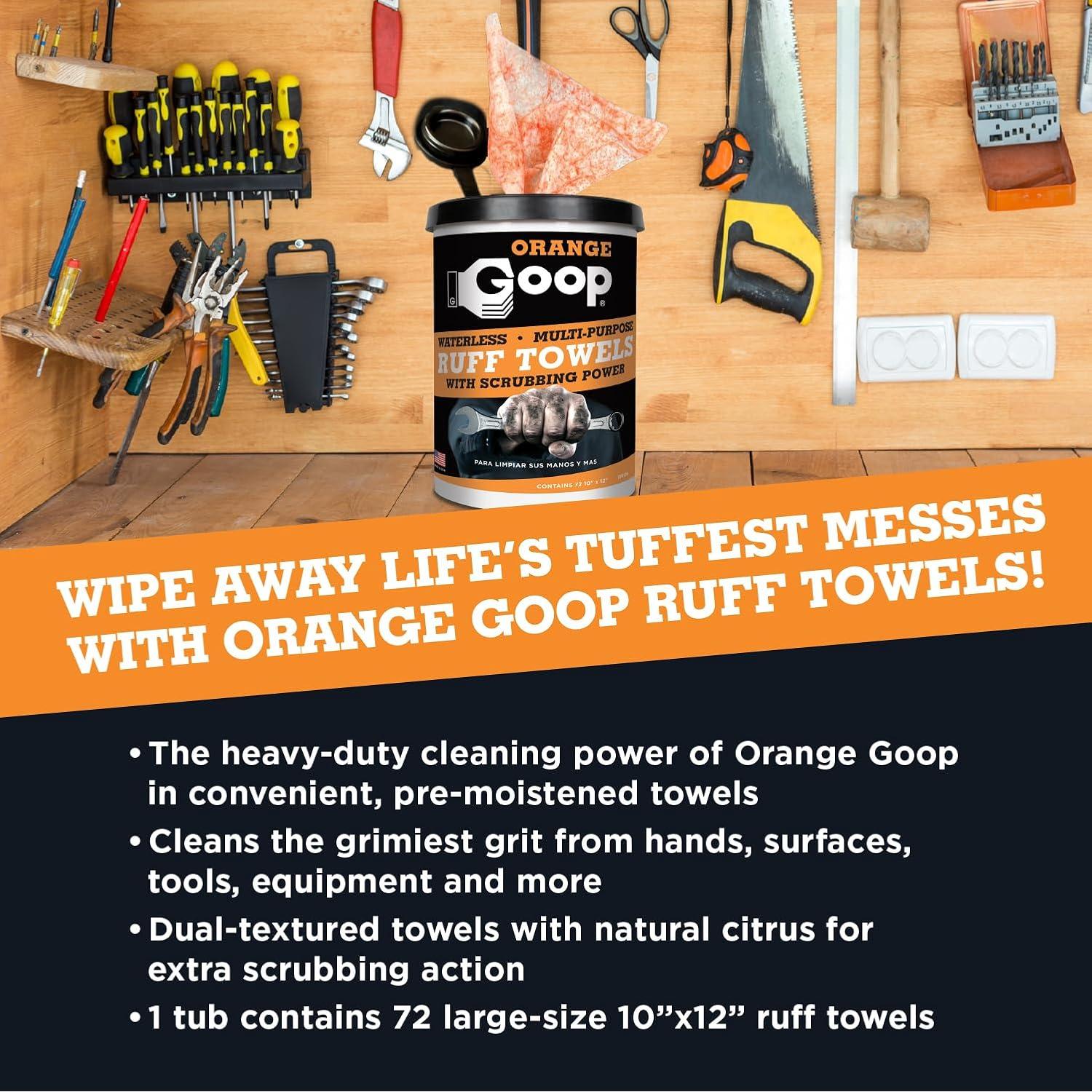 Toallas de Limpieza Rudas Orange Goop 72 Unidades 25.4x30.5cm