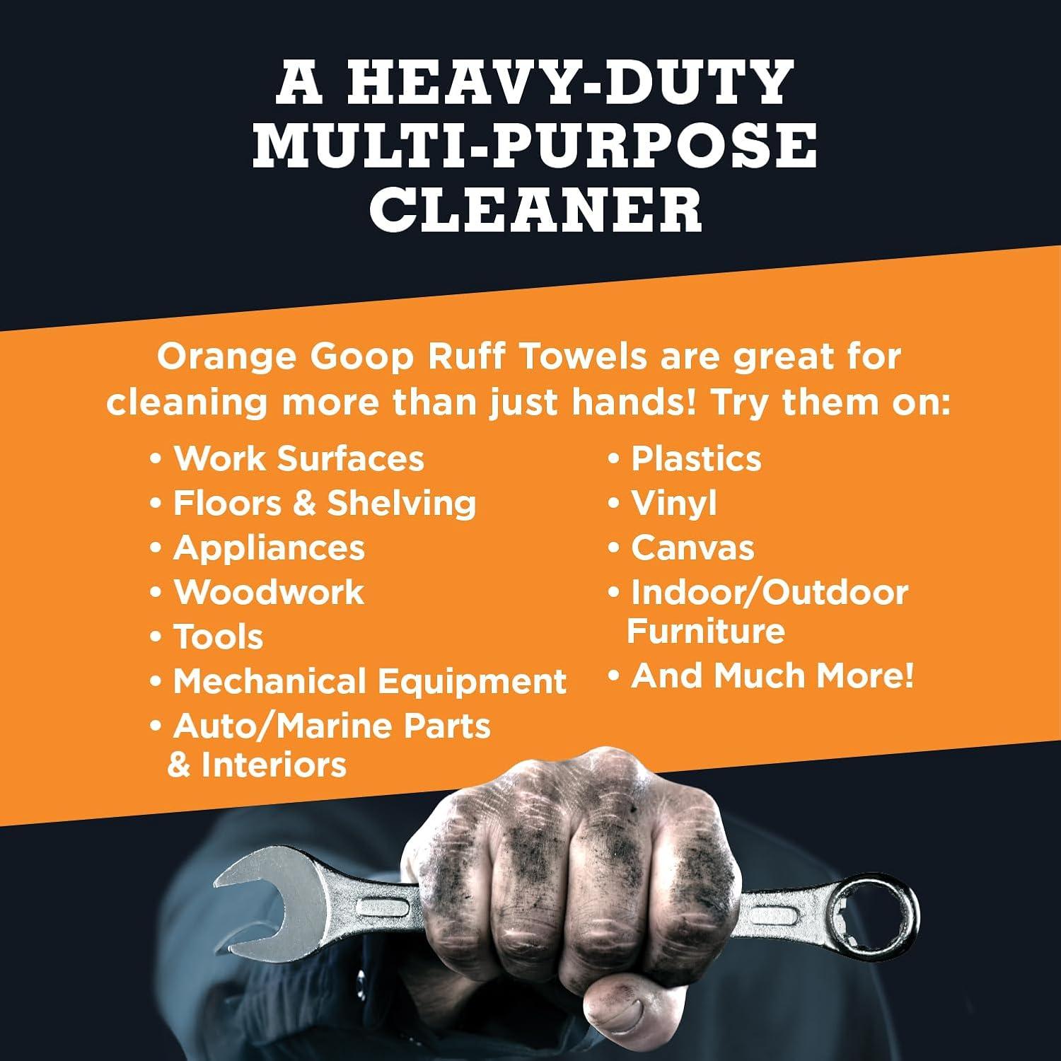 Toallas de Limpieza Rudas Orange Goop 72 Unidades 25.4x30.5cm