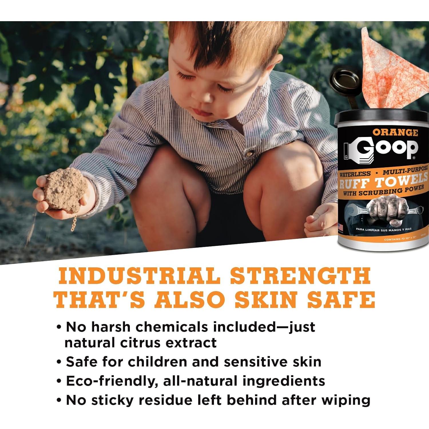 Toallas de Limpieza Rudas Orange Goop 72 Unidades 25.4x30.5cm