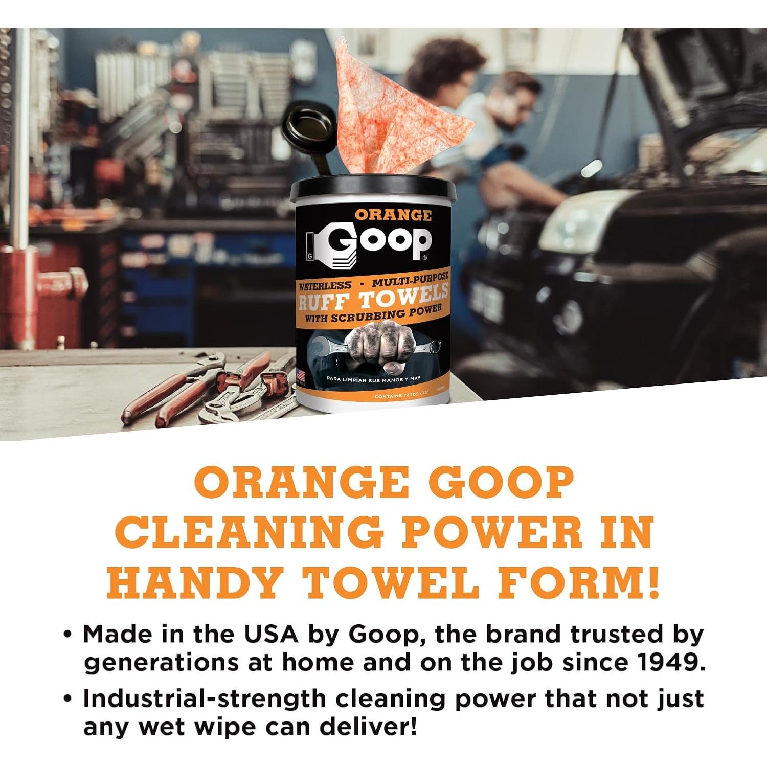 Toallas de Limpieza Rudas Orange Goop 72 Unidades 25.4x30.5cm