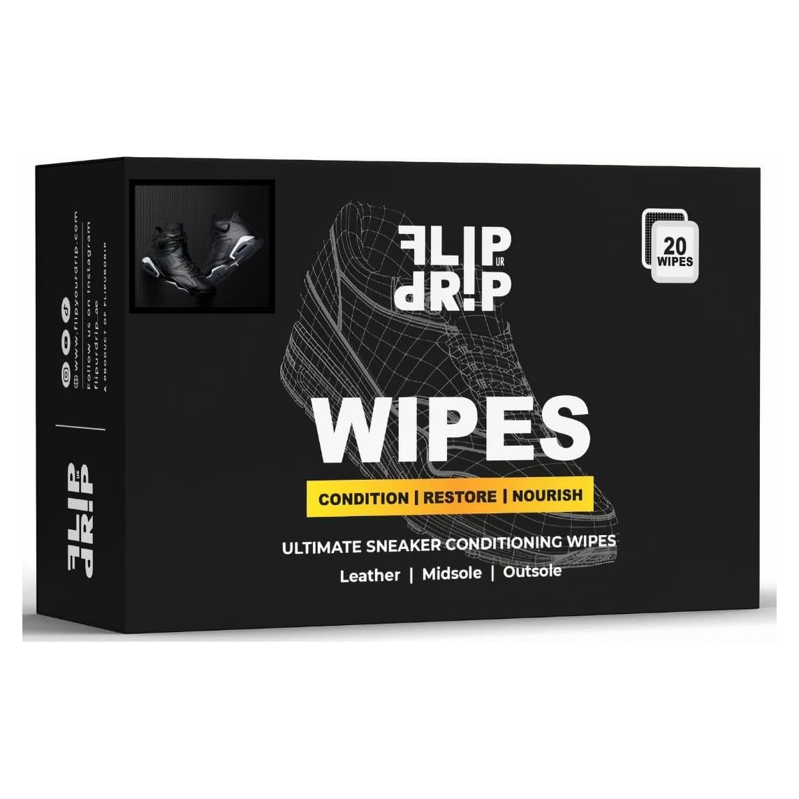 Toallitas Restauradoras de Brillo FLIP UR DRIP - 20 Unidades