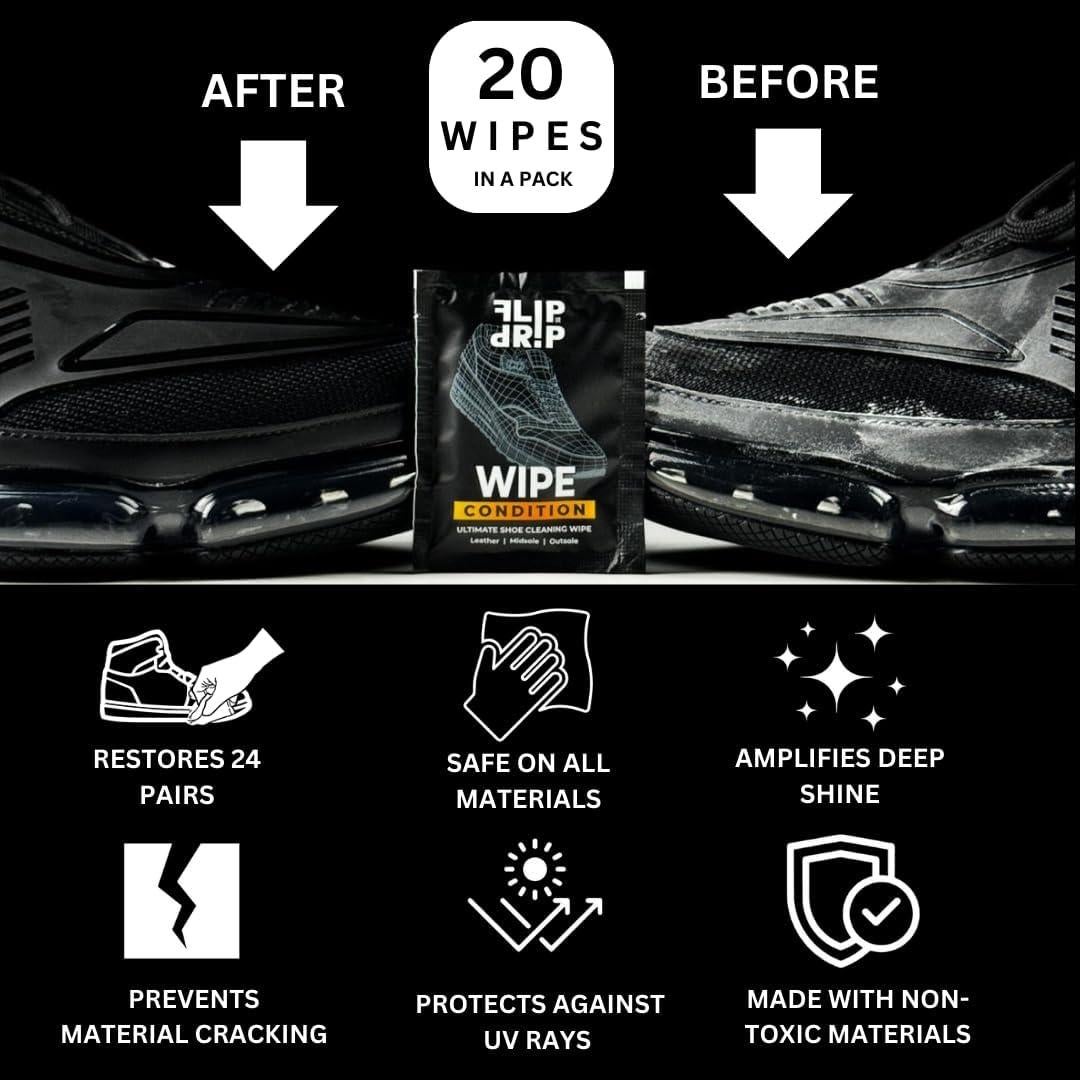 Toallitas Restauradoras de Brillo FLIP UR DRIP - 20 Unidades