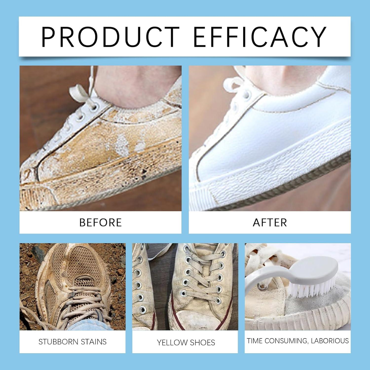 Kit Limpiador de Zapatos Blancos - Espuma y Cepillo Multiusos