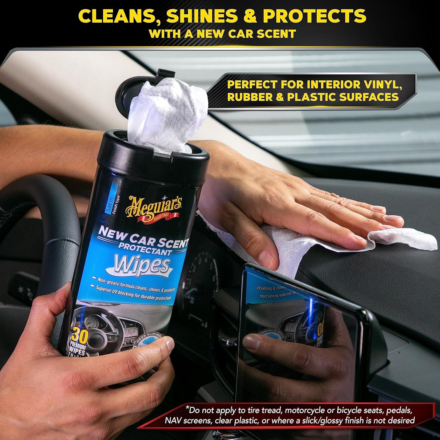 Toallitas para Auto Meguiar's Aroma a Auto Nuevo 30 Ct