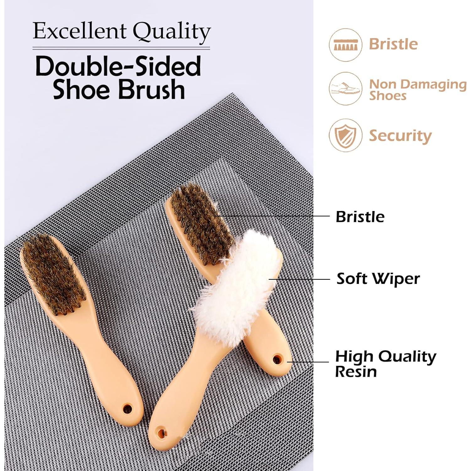 Cepillo Limpiador y Pulidor de Zapatos Twoasmot 2 en 1