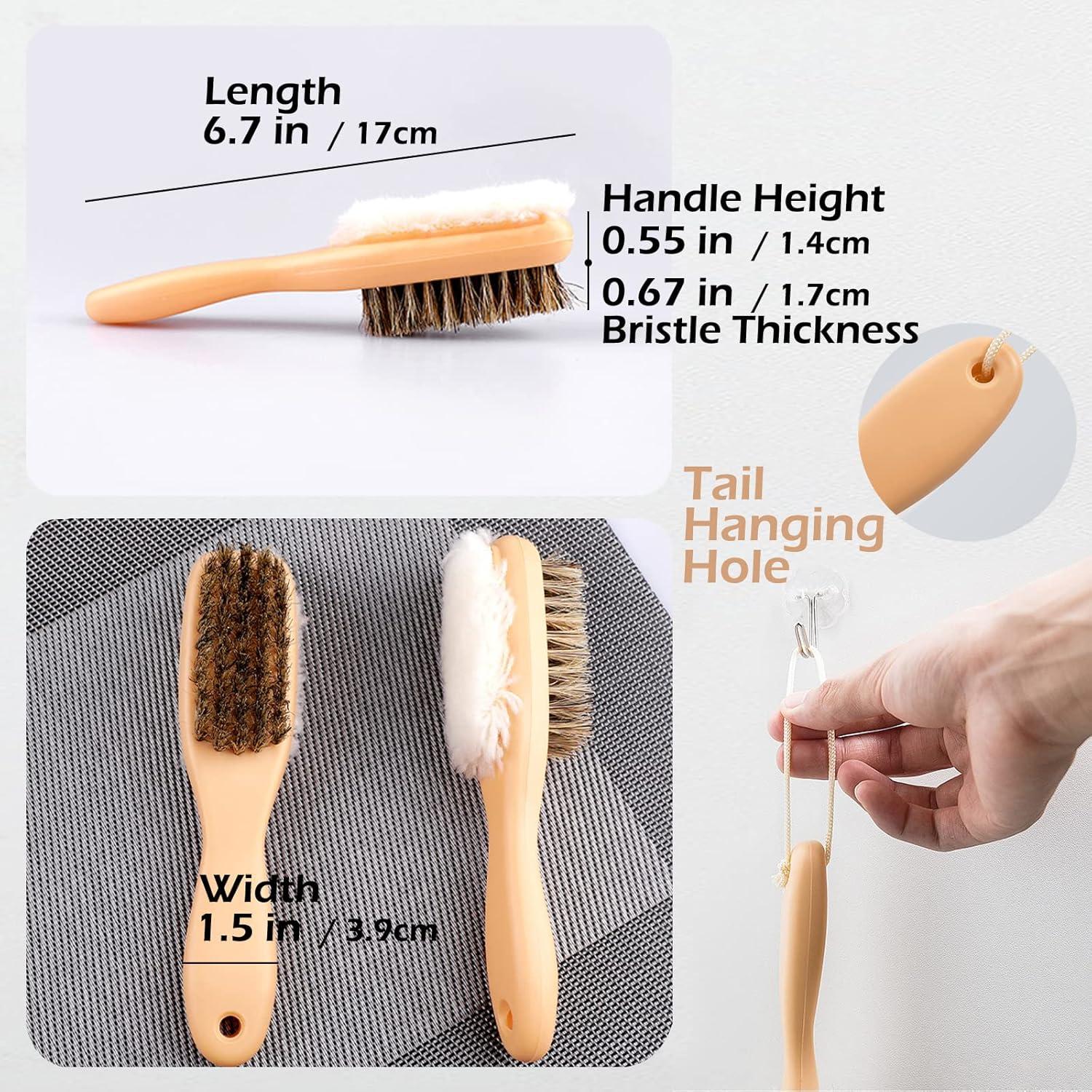 Cepillo Limpiador y Pulidor de Zapatos Twoasmot 2 en 1