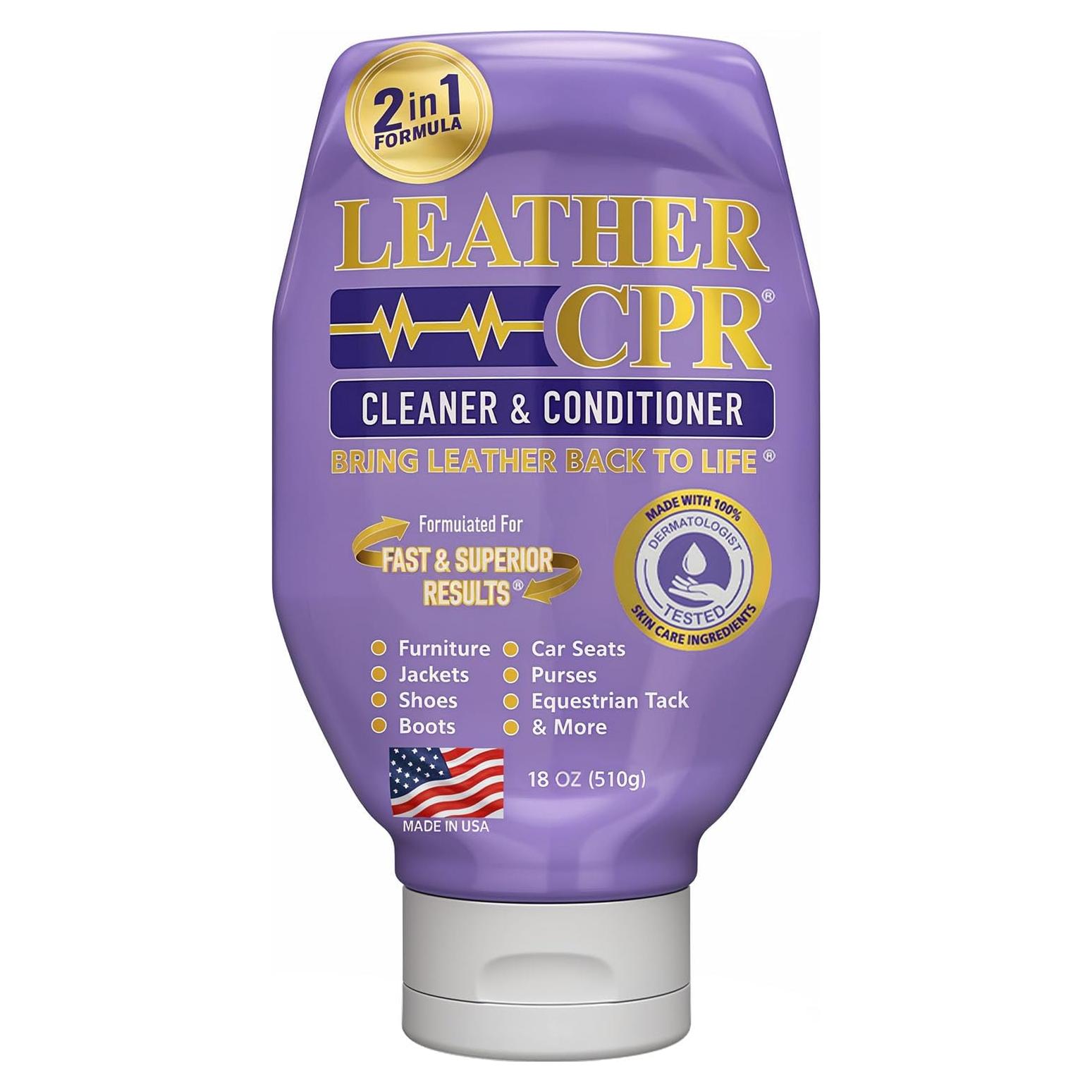 Limpiador y Acondicionador de Cuero CPR 18oz - Restaura y Protege