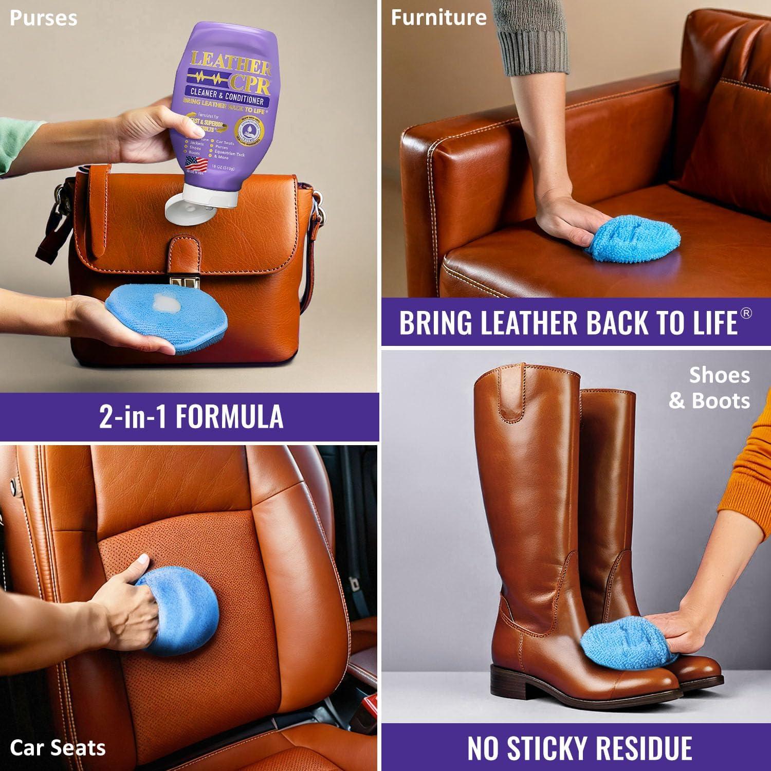 Limpiador y Acondicionador de Cuero CPR 18oz - Restaura y Protege