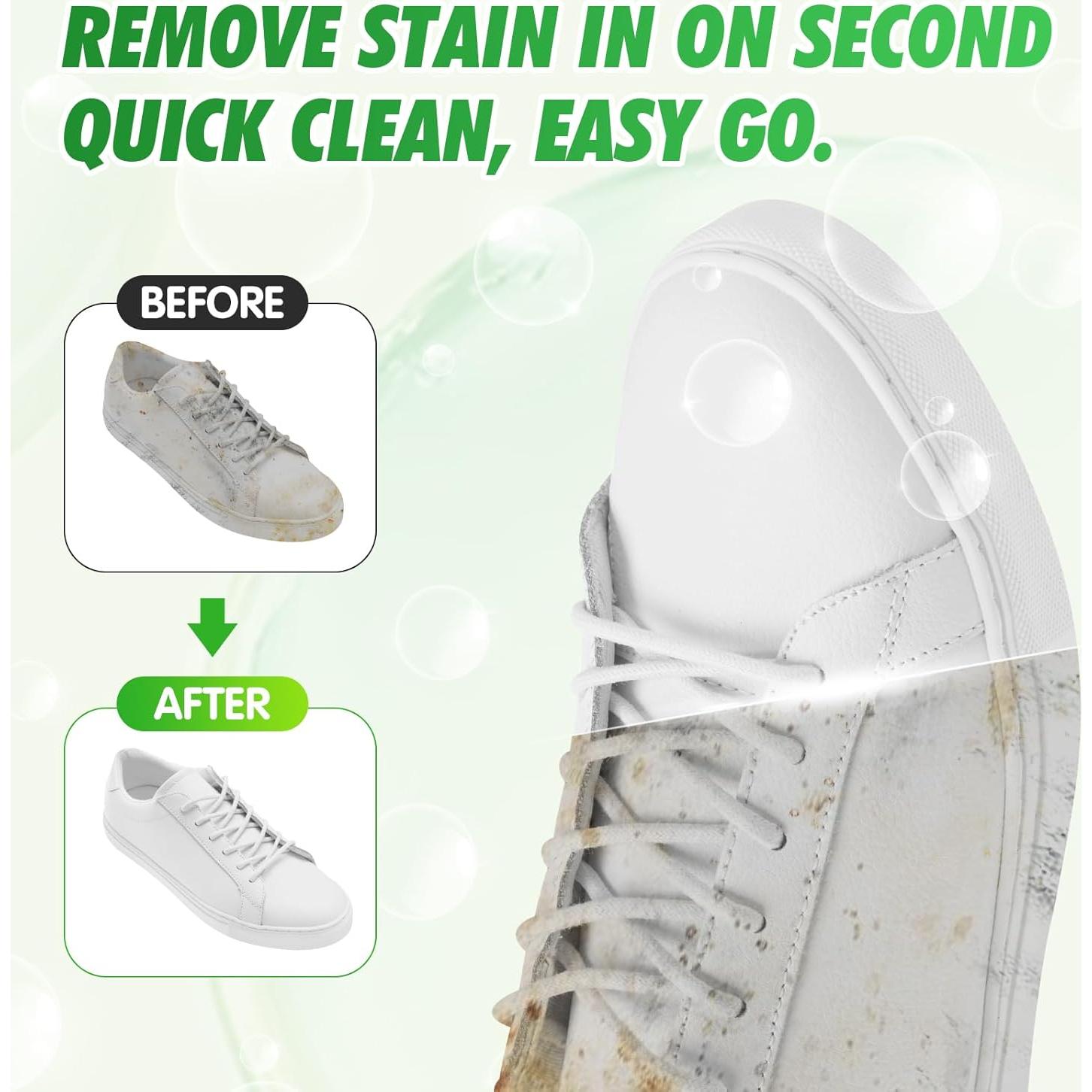 Limpiador de Zapatos en Espuma GLOWPOINT 200 ml Kit Completo