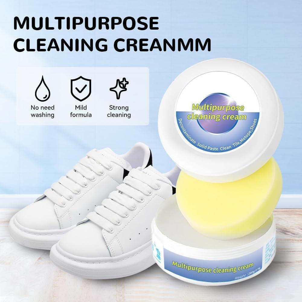Crema Limpiadora Multifuncional para Zapatos Blancos Cinwauvo