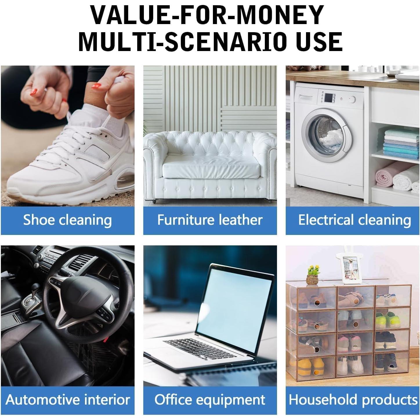 Crema Limpiadora Multifuncional para Zapatos Blancos Cinwauvo