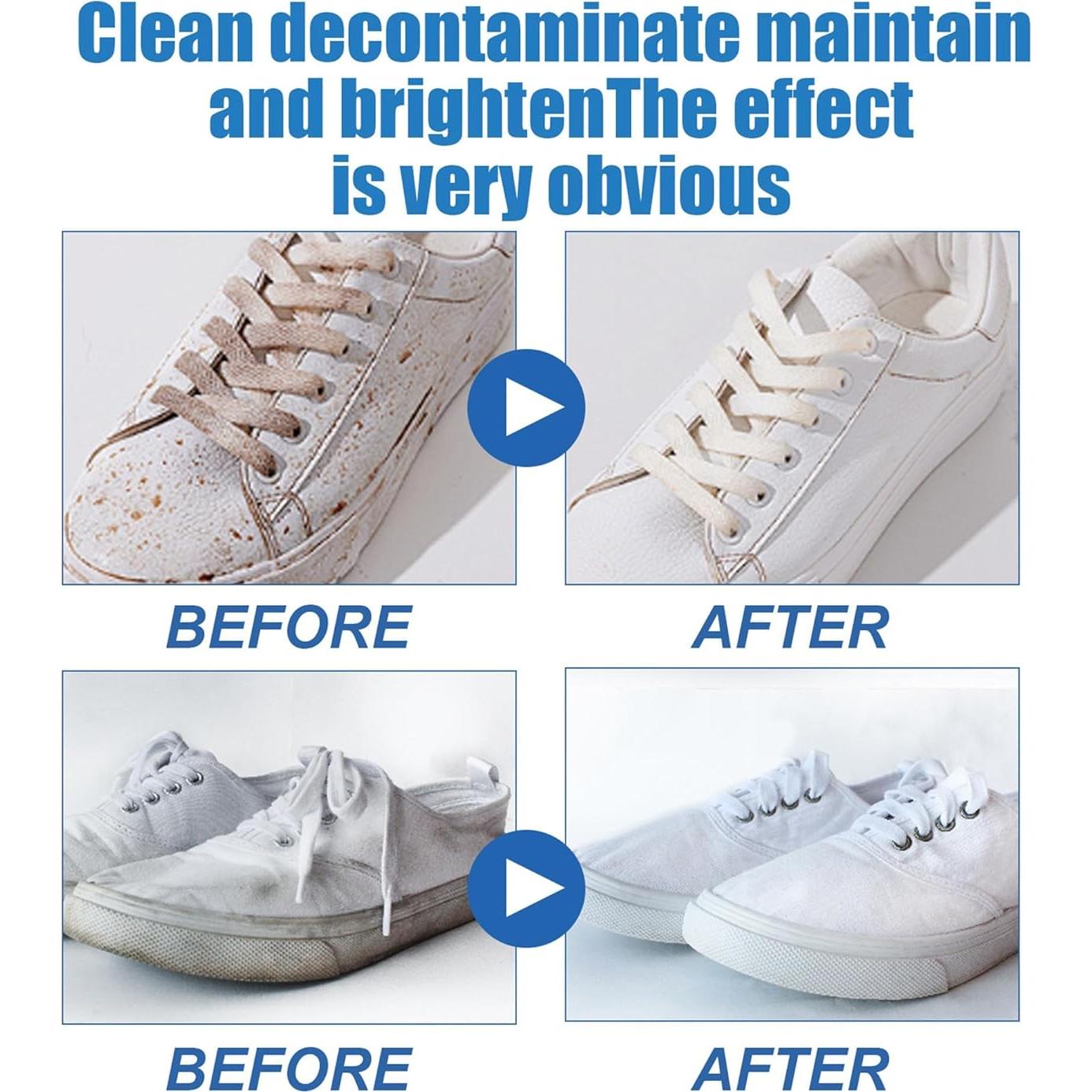 Crema Limpiadora Multifuncional para Zapatos Blancos Cinwauvo