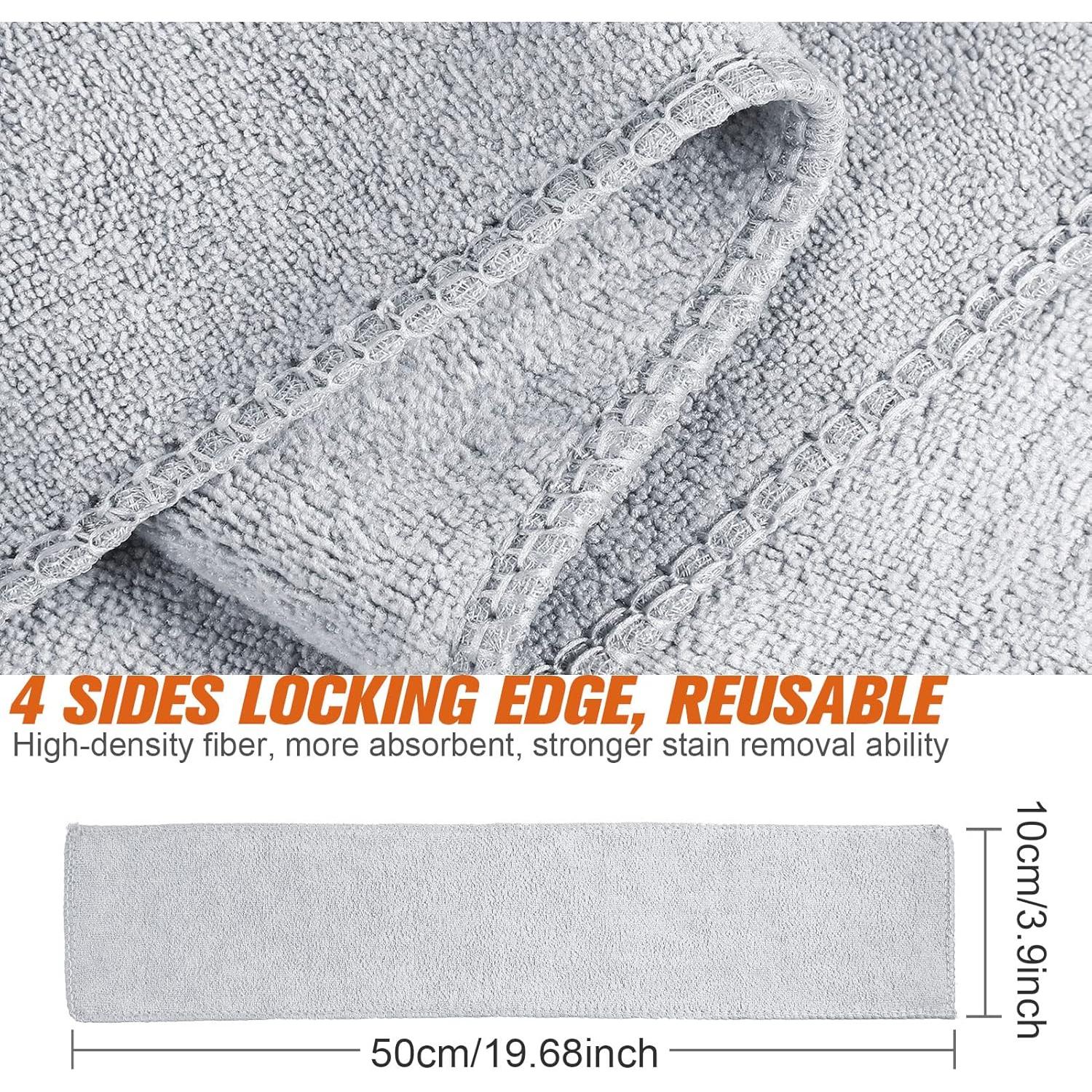 Kit de 10 Paños de Microfibra para Brillar Zapatos - Gris