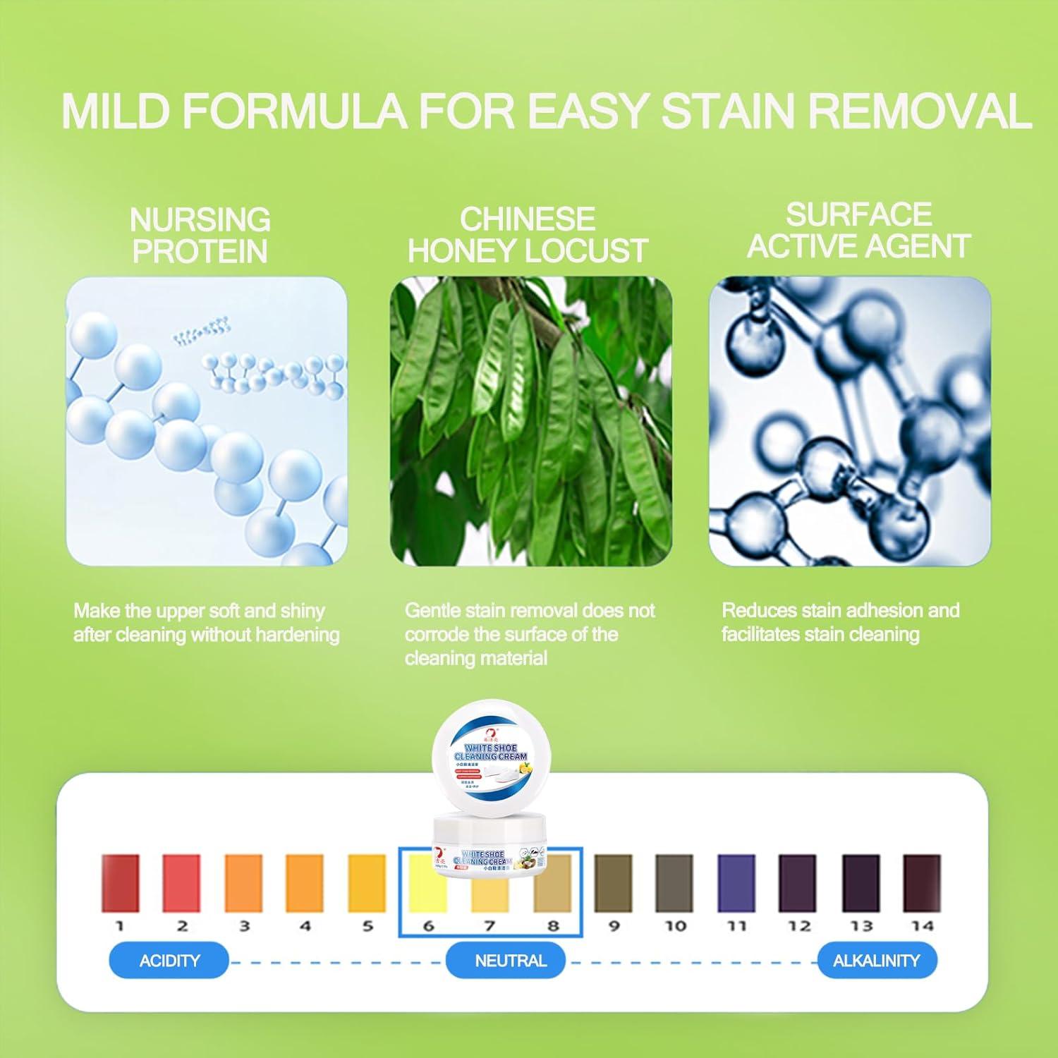 Limpiador de Zapatos Blancos Dapoprren Crema Multiusos 248g